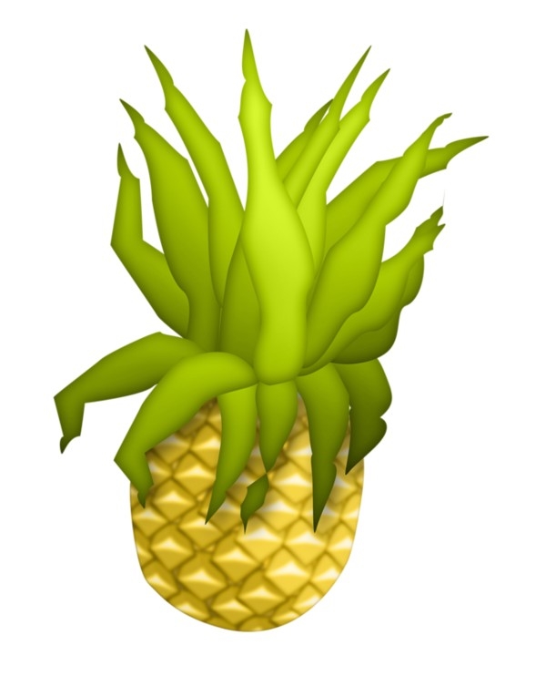 卡通凤梨卡通菠萝免抠透明素材设计图