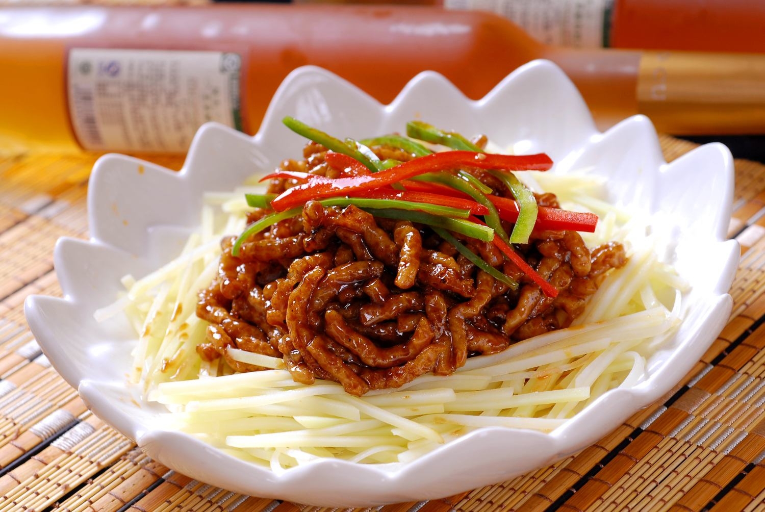 高清图片餐饮美食川菜黔江炒素丝高清图片571