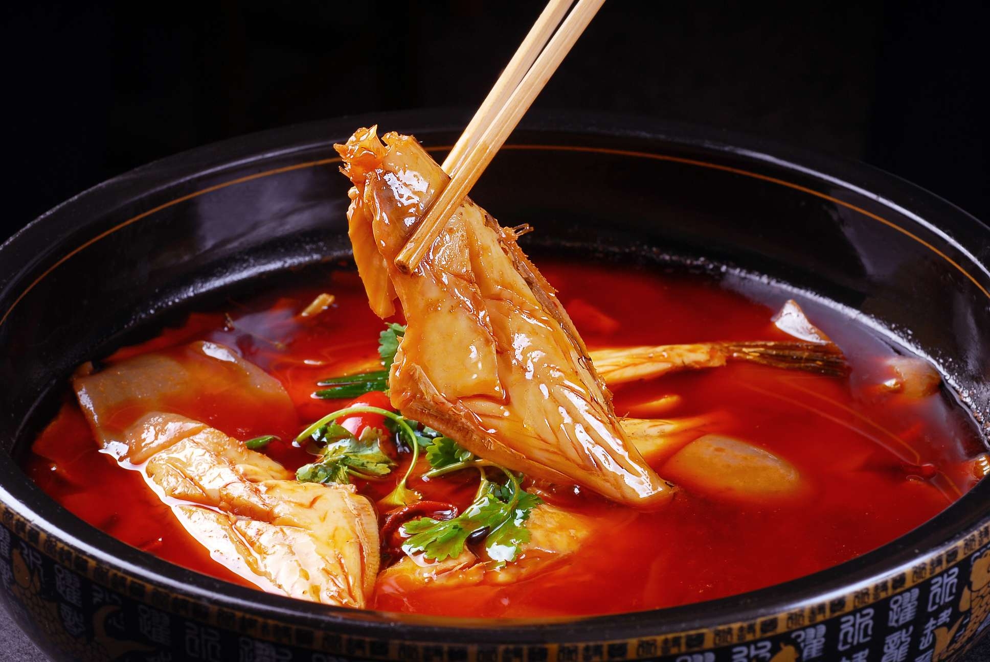 高清图片餐饮美食川菜飘香水煮耗儿鱼高清图片