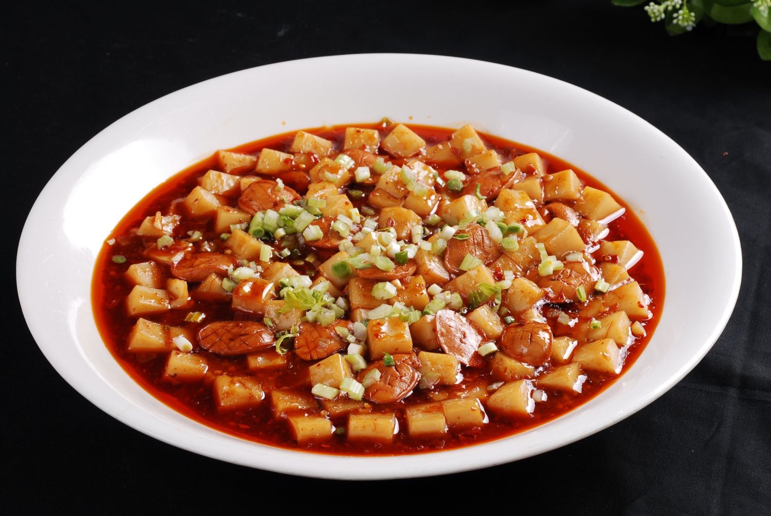 餐饮美食米凉粉烧鲍鱼仔宣传图片灯箱