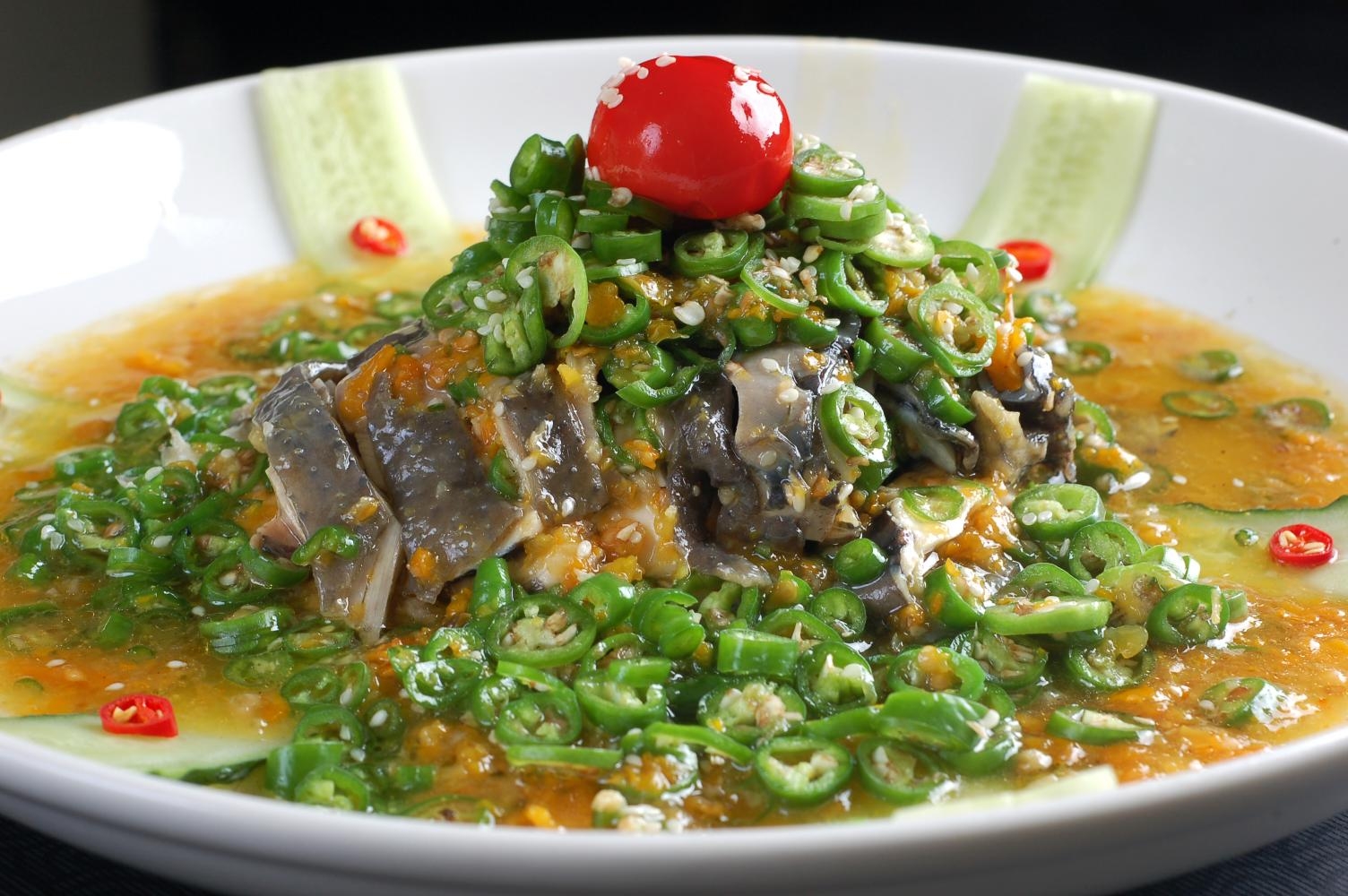 高清图片餐饮美食川菜青瓜碎椒鸡高清图片