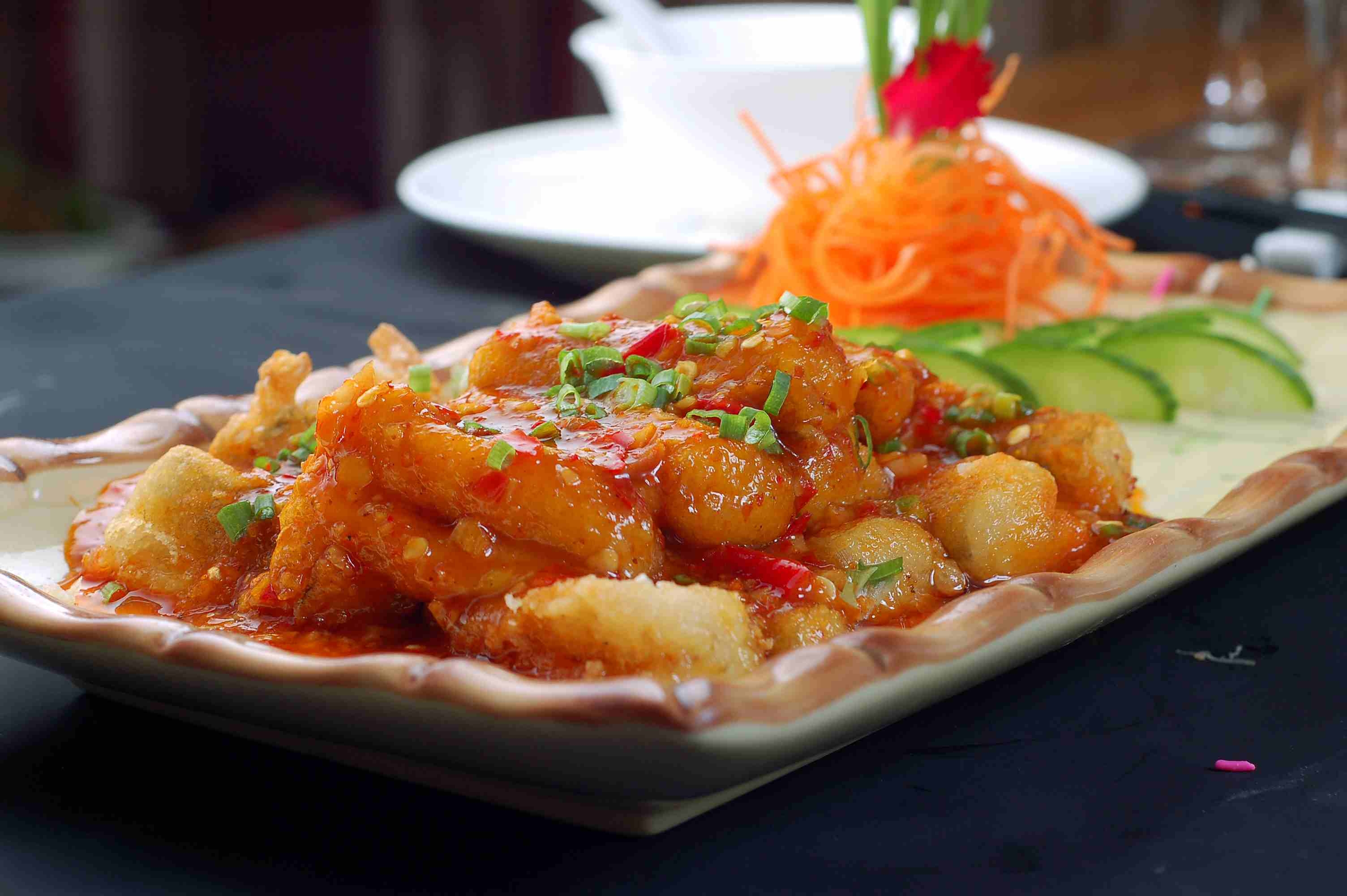 高清图片餐饮美食川菜热鱼香九肚鱼高清图片