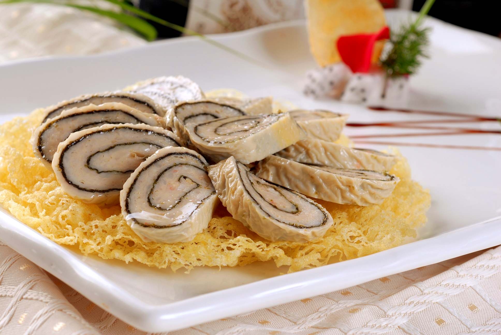 高清图片餐饮美食川菜双色脆皮虾卷高清图片770