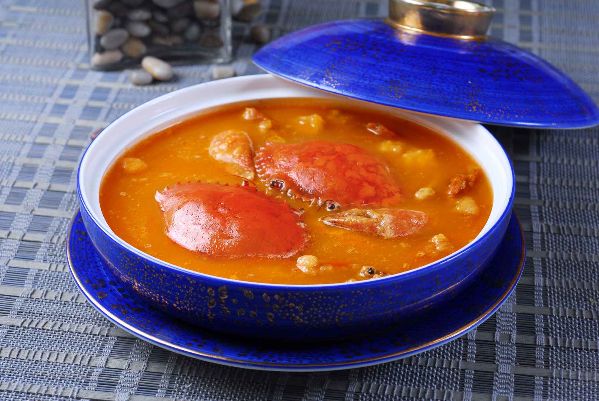 香芋金汤蟹高清图片