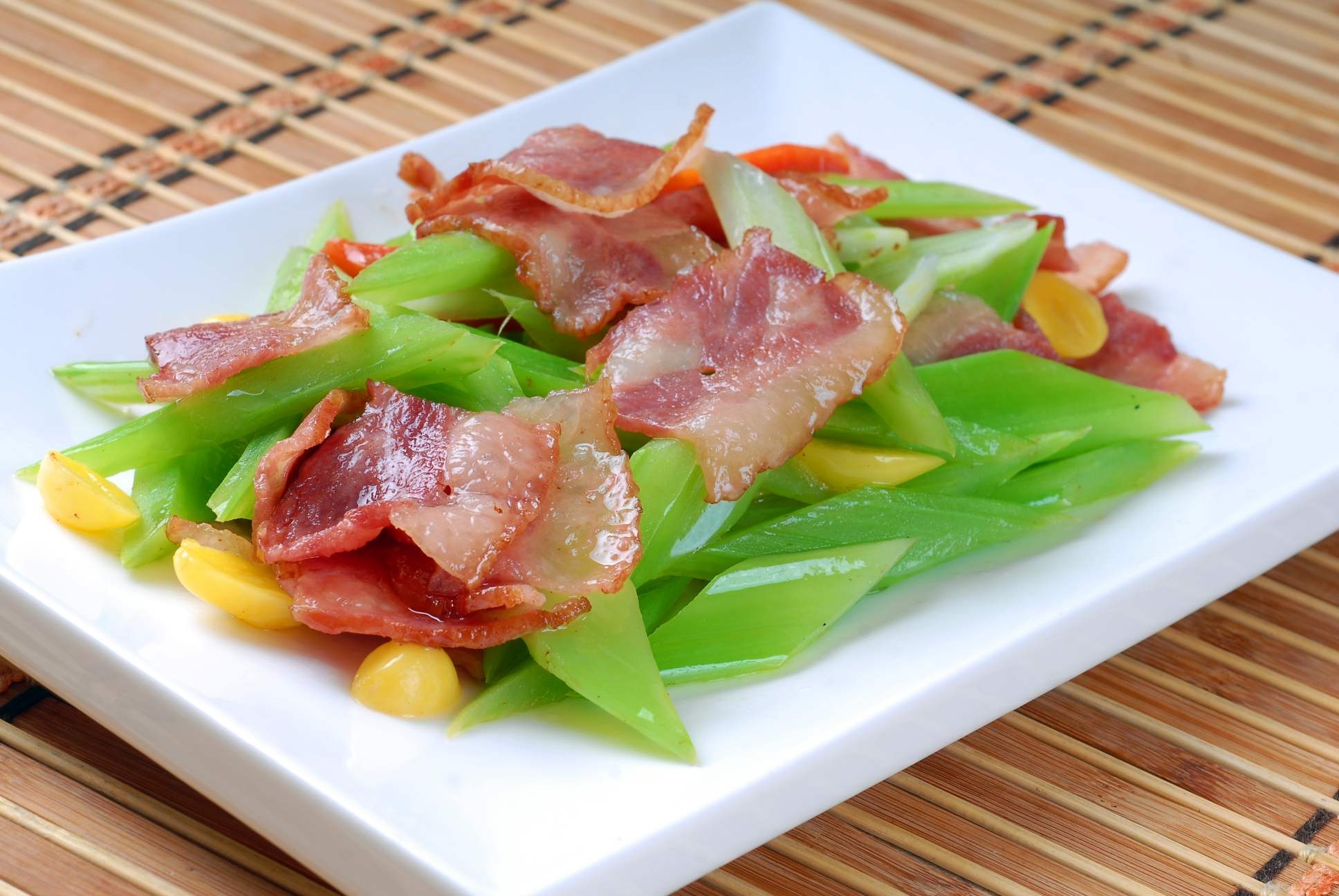 高清图片餐饮美食川菜西芹炒培根高清图片816