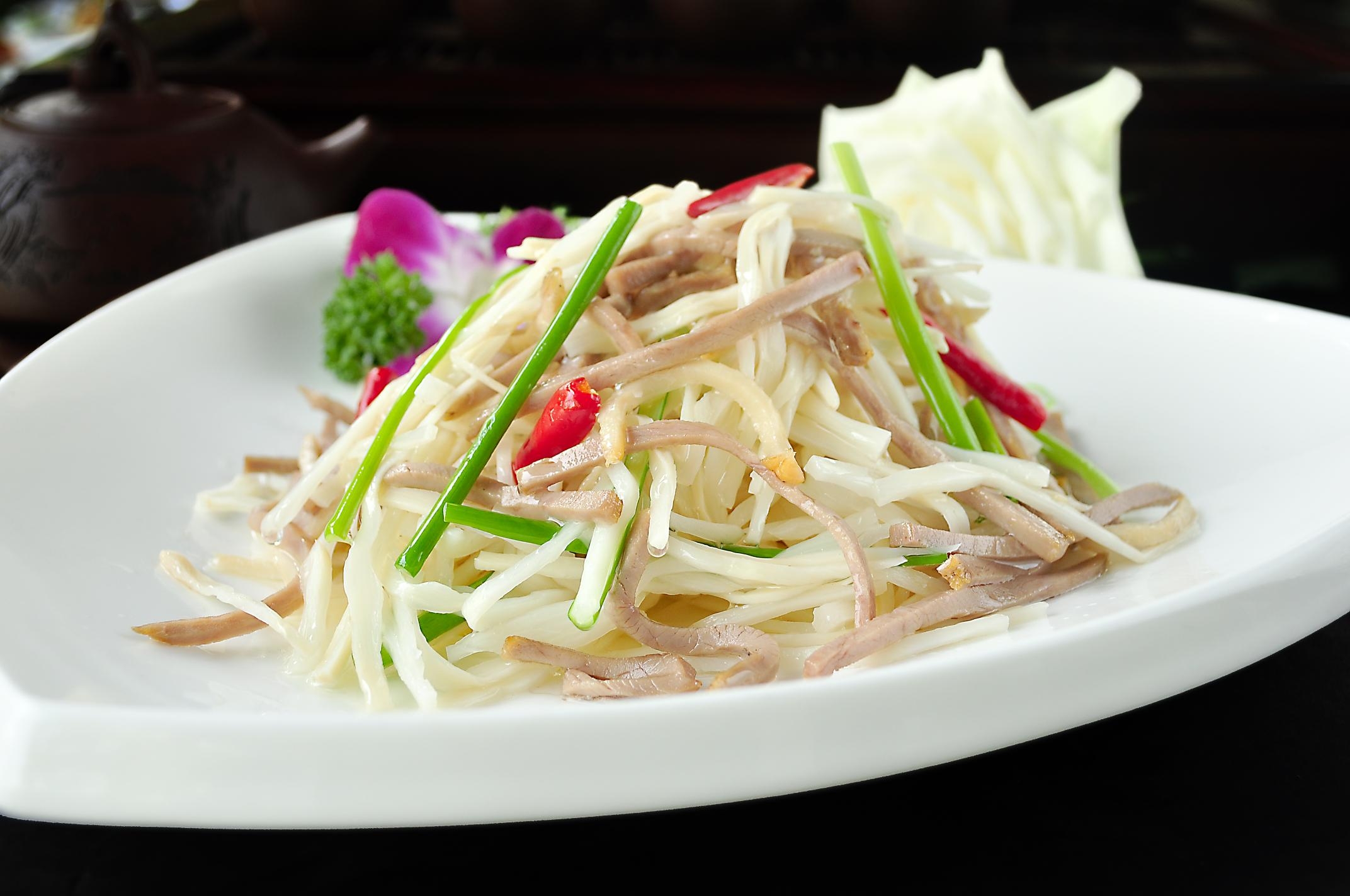 鸭香笋咸鸭脯高清图片