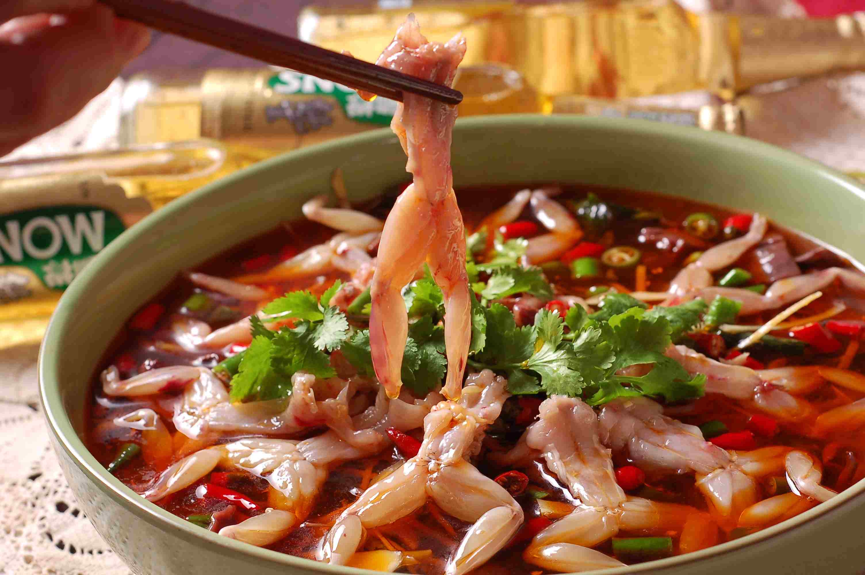 餐饮美食仔姜田鸡宣传图片灯箱