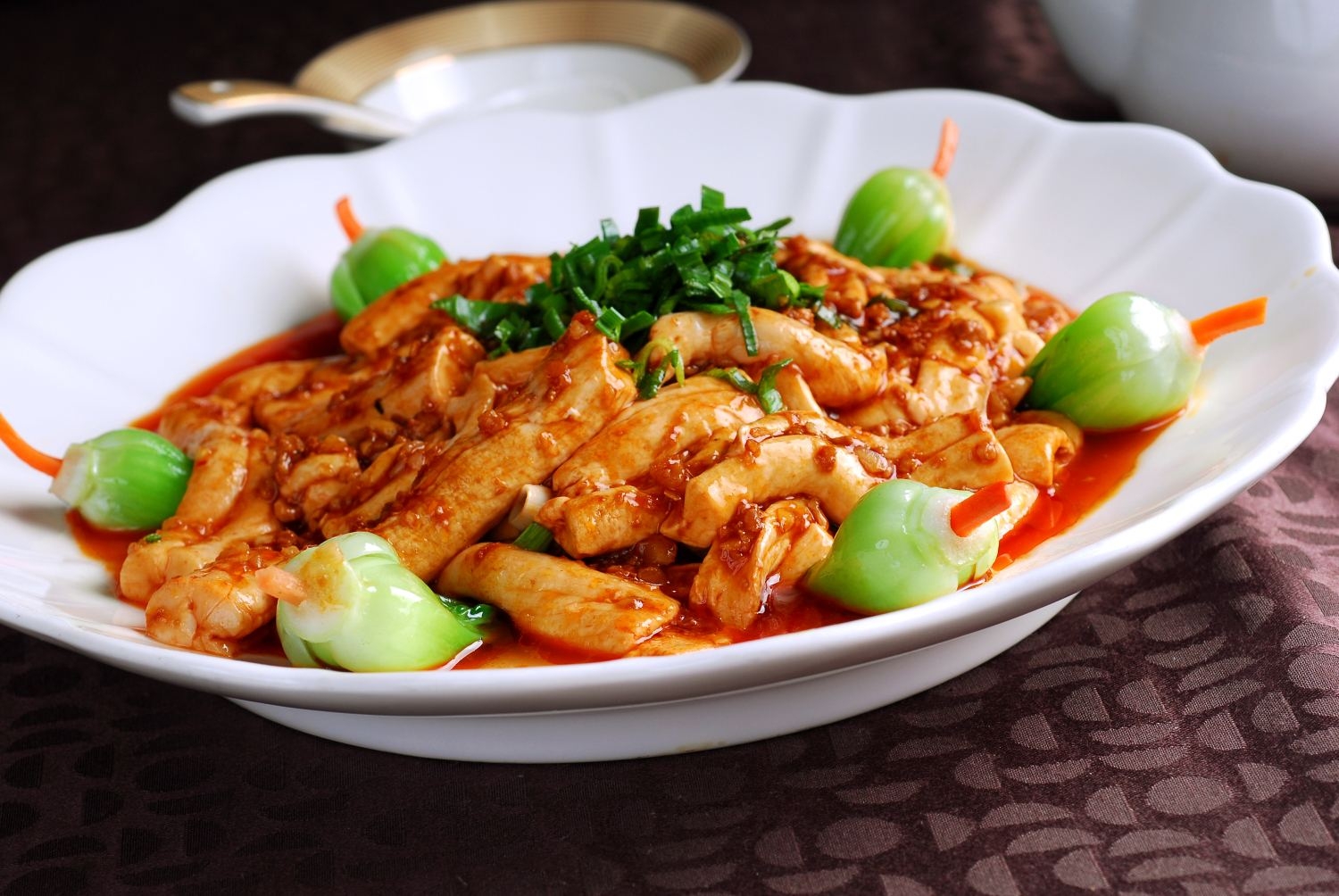 餐饮美食家常牛脊髓高清图片