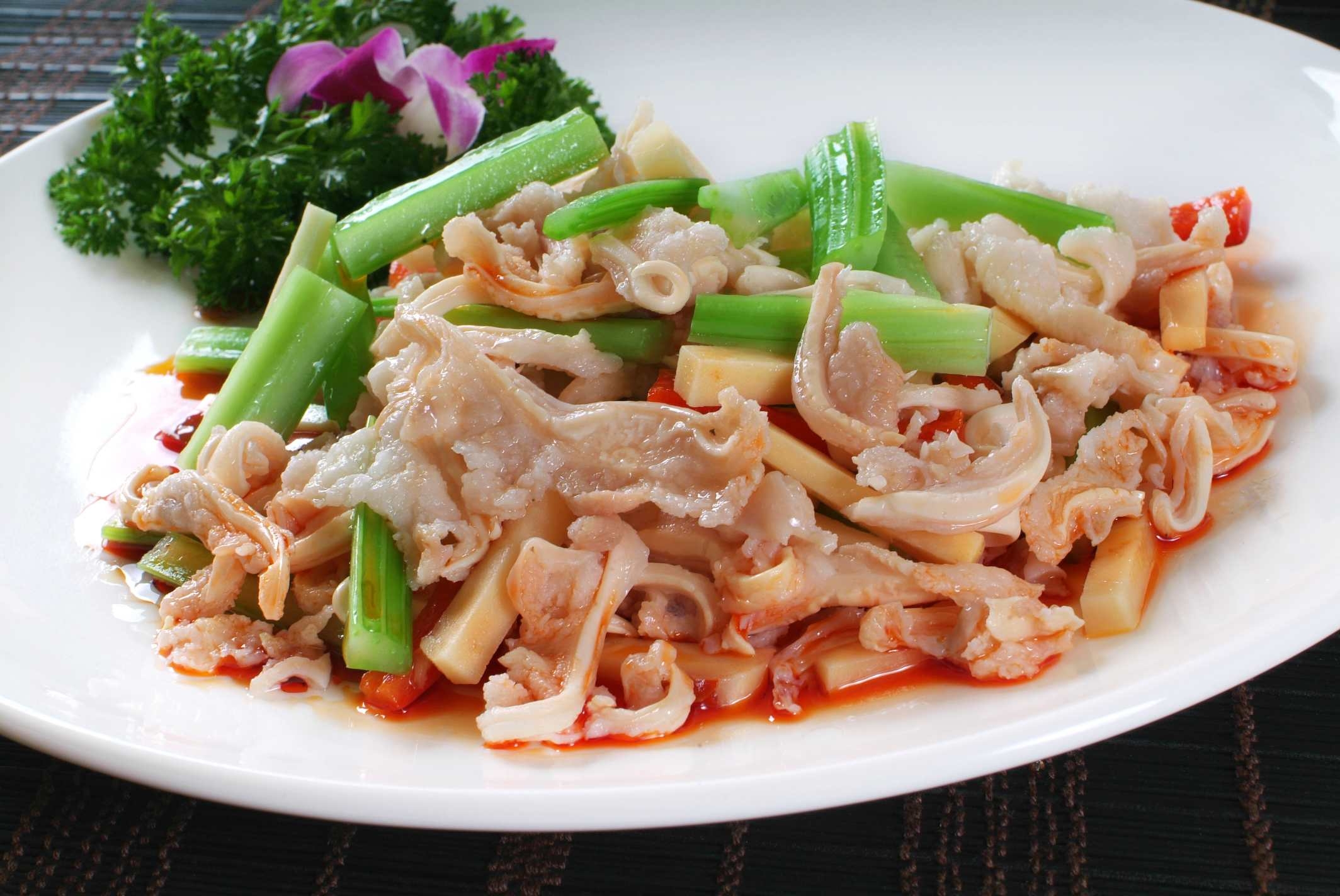 餐饮美食川菜风味鹿仔骨高清图片