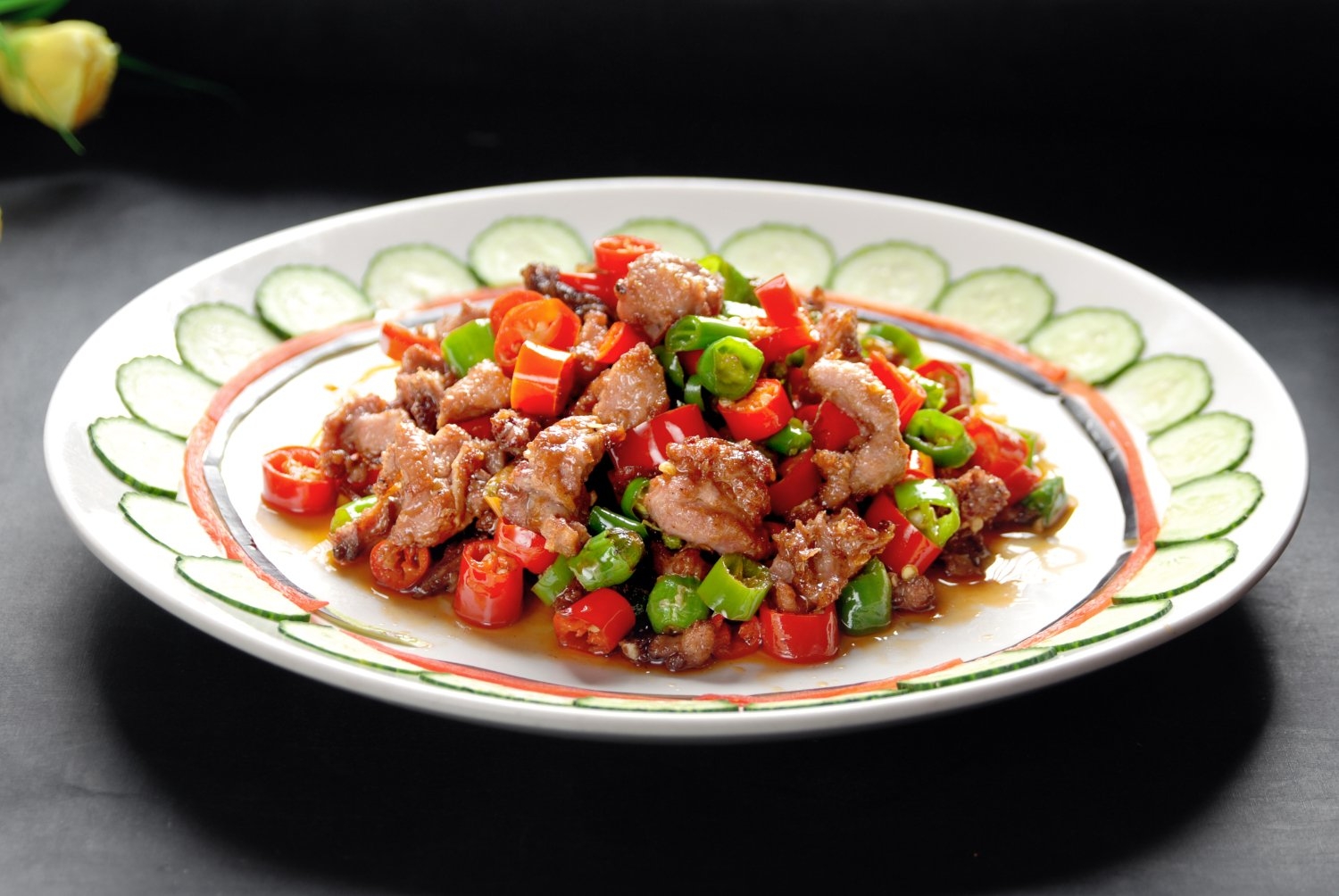 餐饮美食干煸野鸡宣传图片灯箱