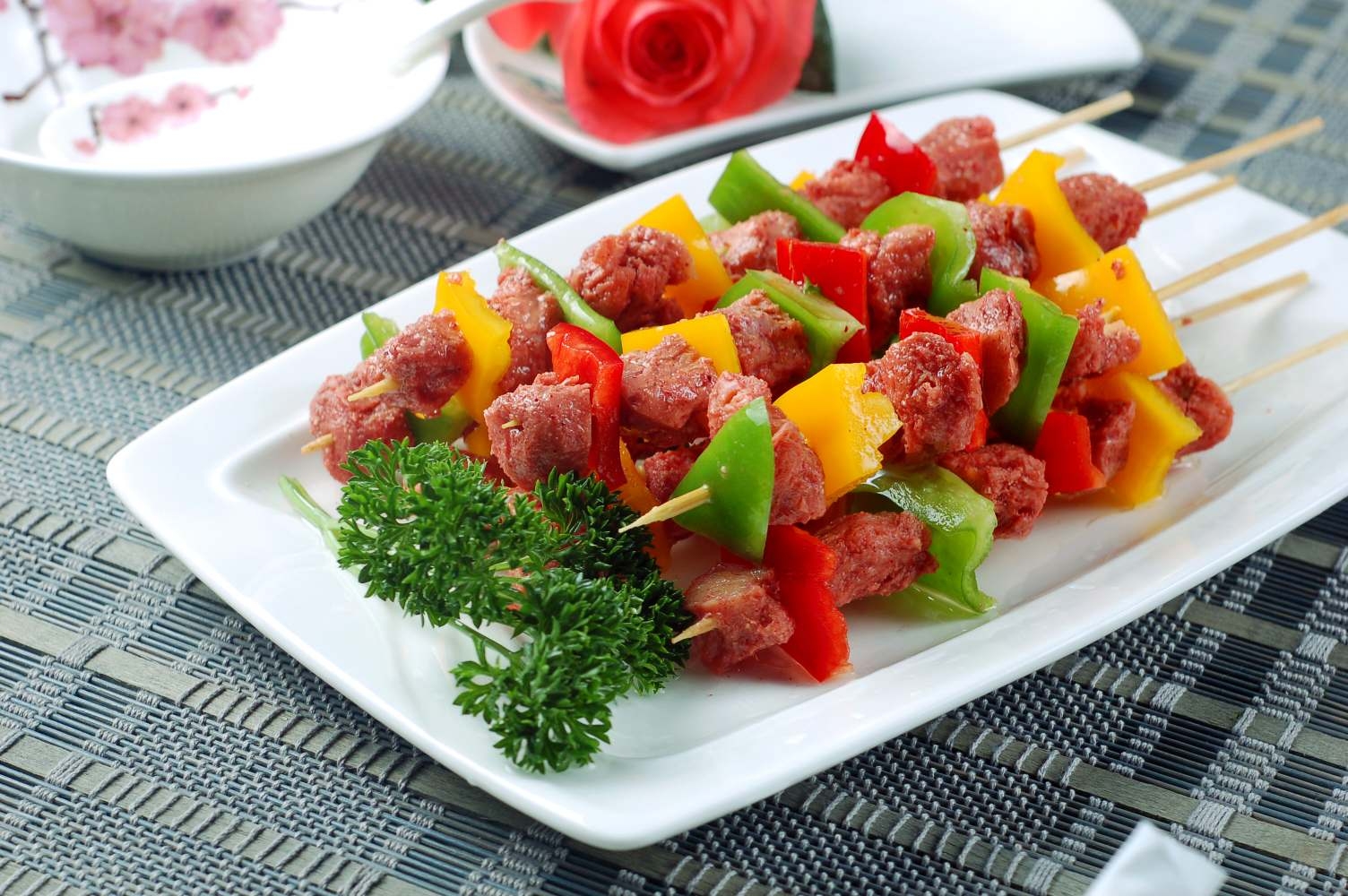 高清图片餐饮美食川菜热五彩串串高清图片691