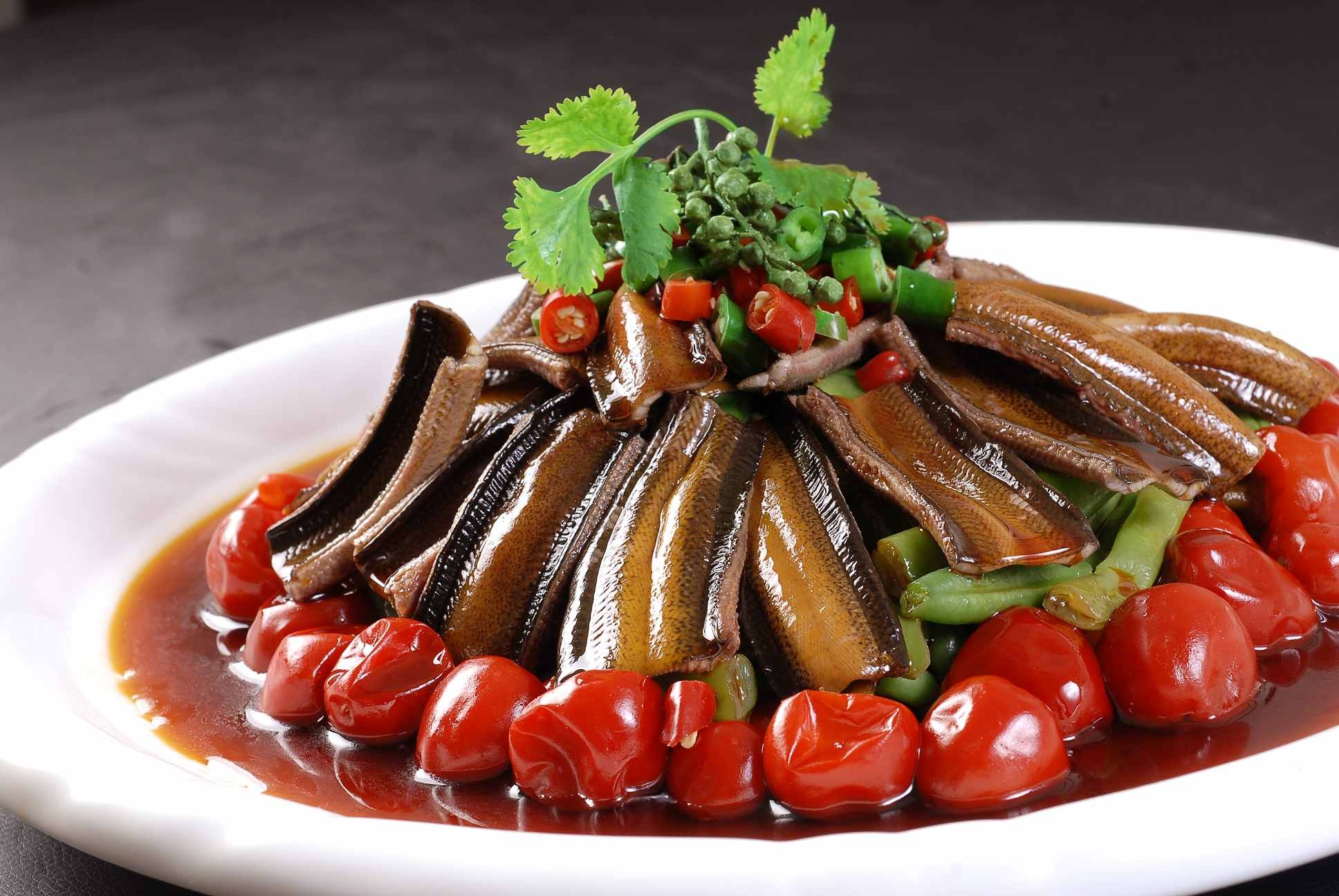 高清图片餐饮美食川菜四季豆爆脆鳝高清图片782