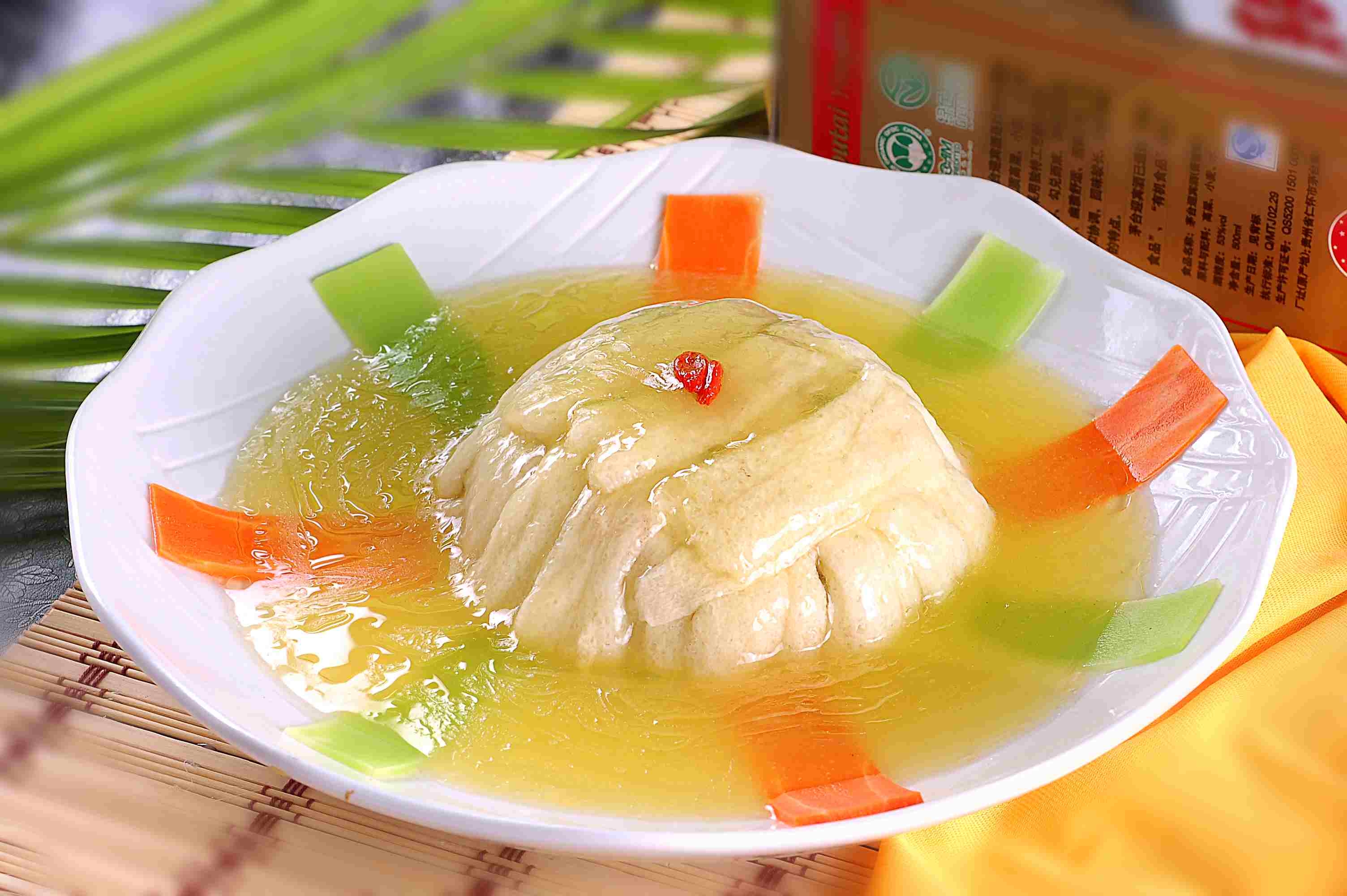 餐饮美食山珍-鸡汁竹荪宣传图片灯箱