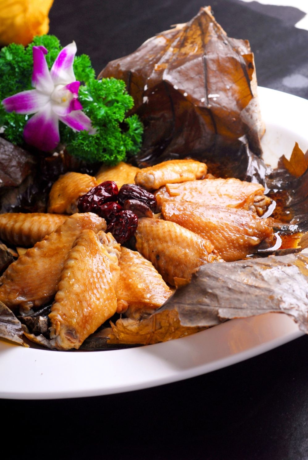 荷香鸡中翅高清图片