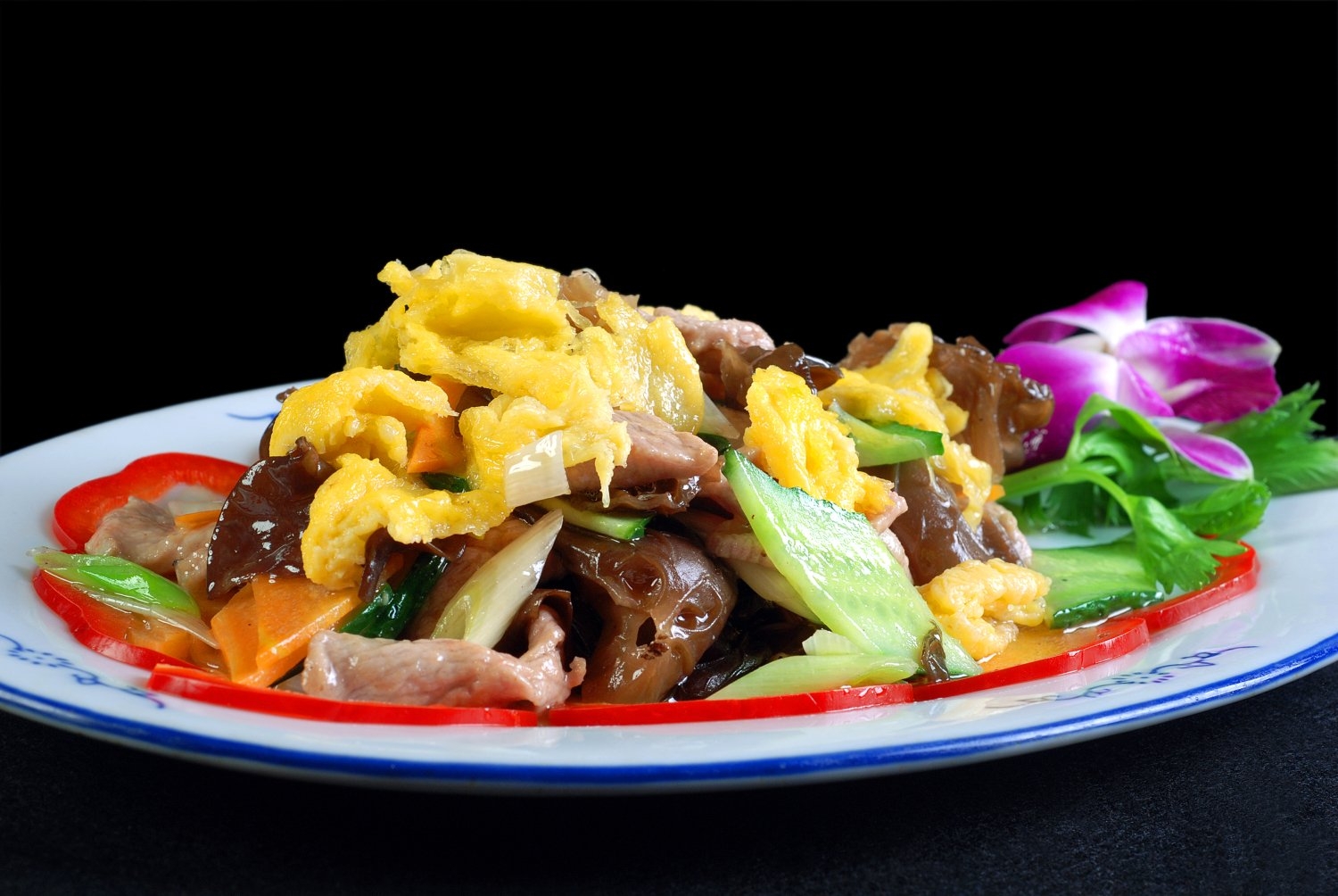 木须肉片高清图片