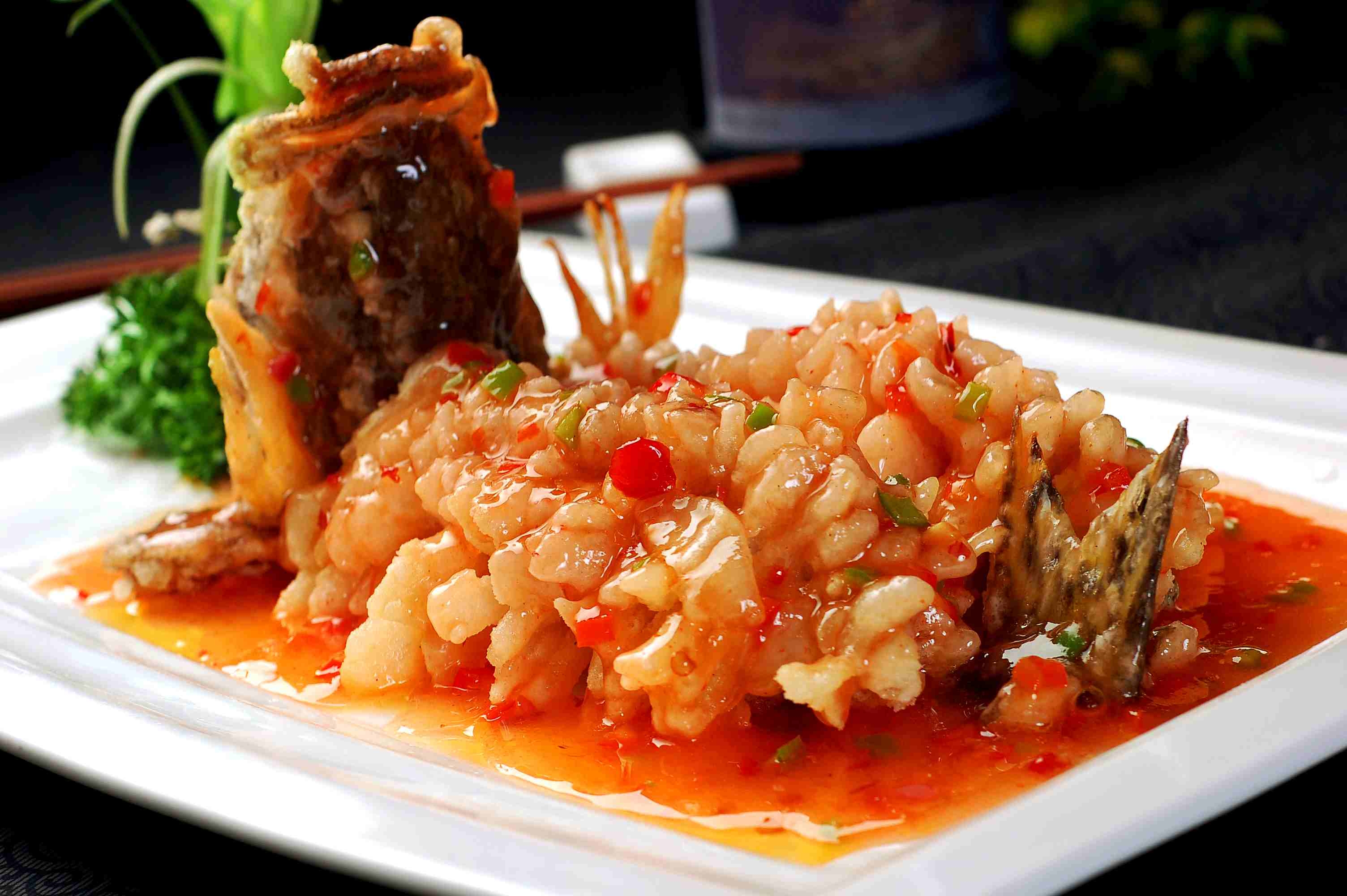 餐饮美食泰汁松鼠桂鱼高清图片