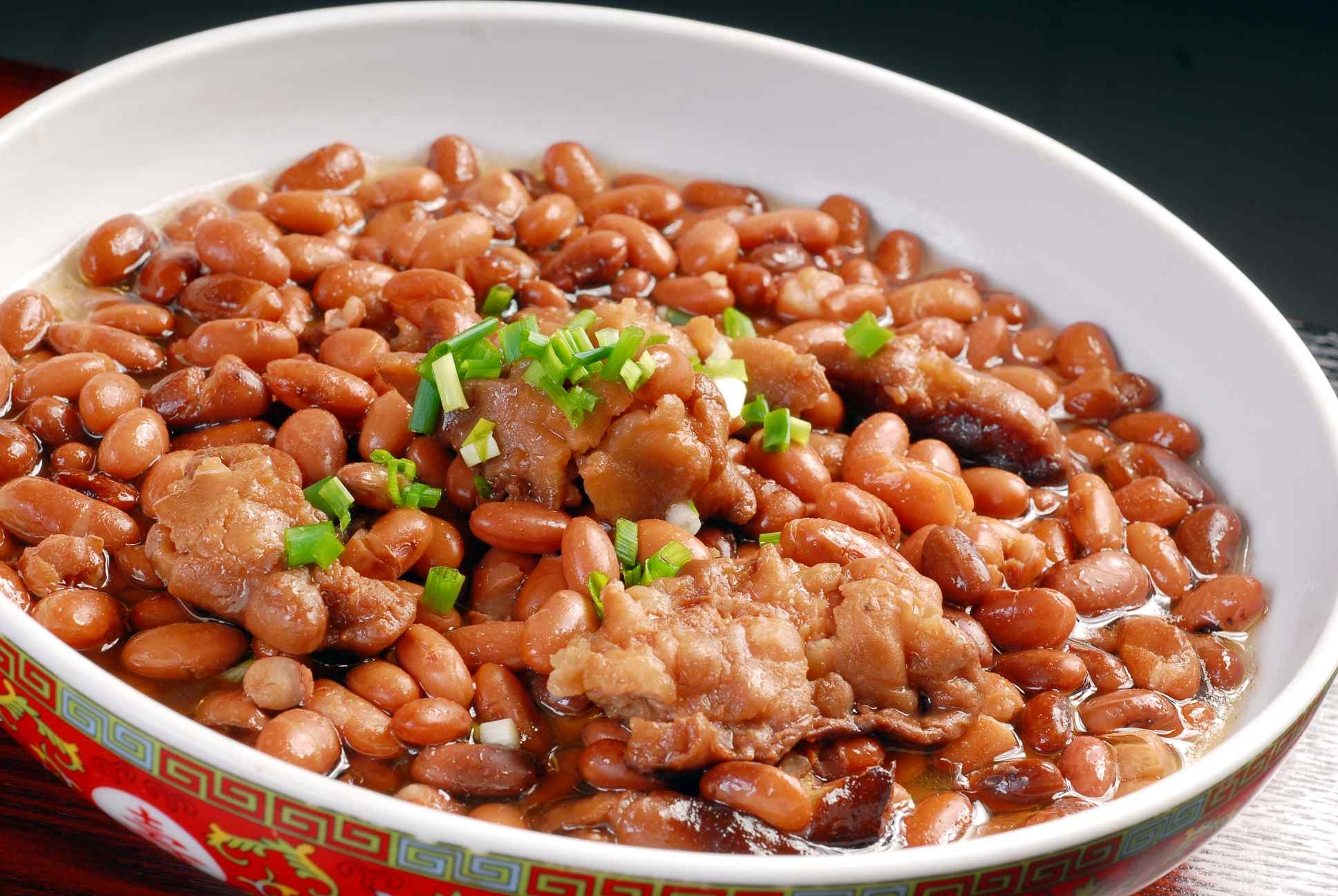 餐饮美食野山豆煨酥肉宣传图片灯箱