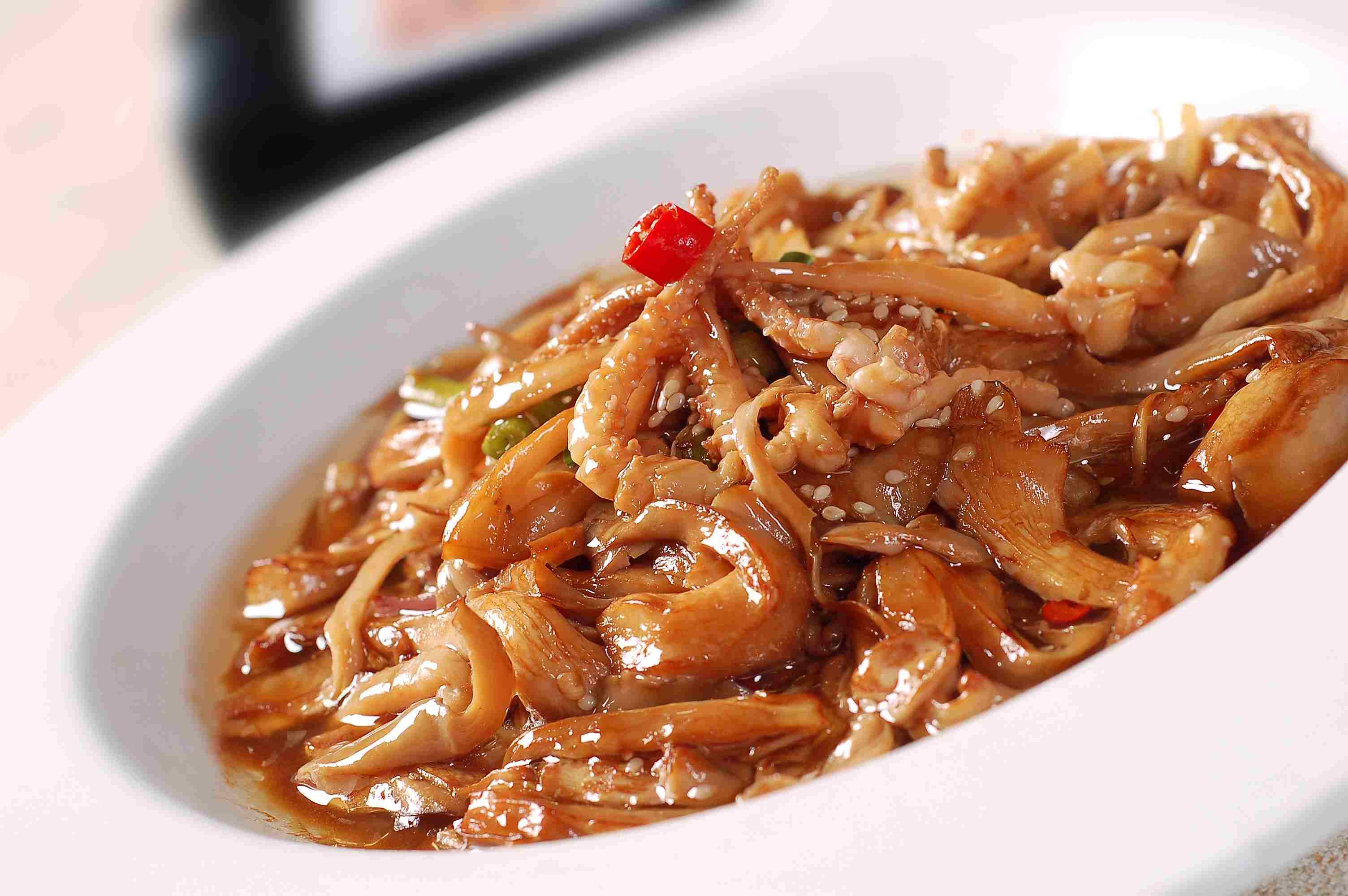 餐饮美食品味鱿鱼须咸鲜味宣传图片灯箱