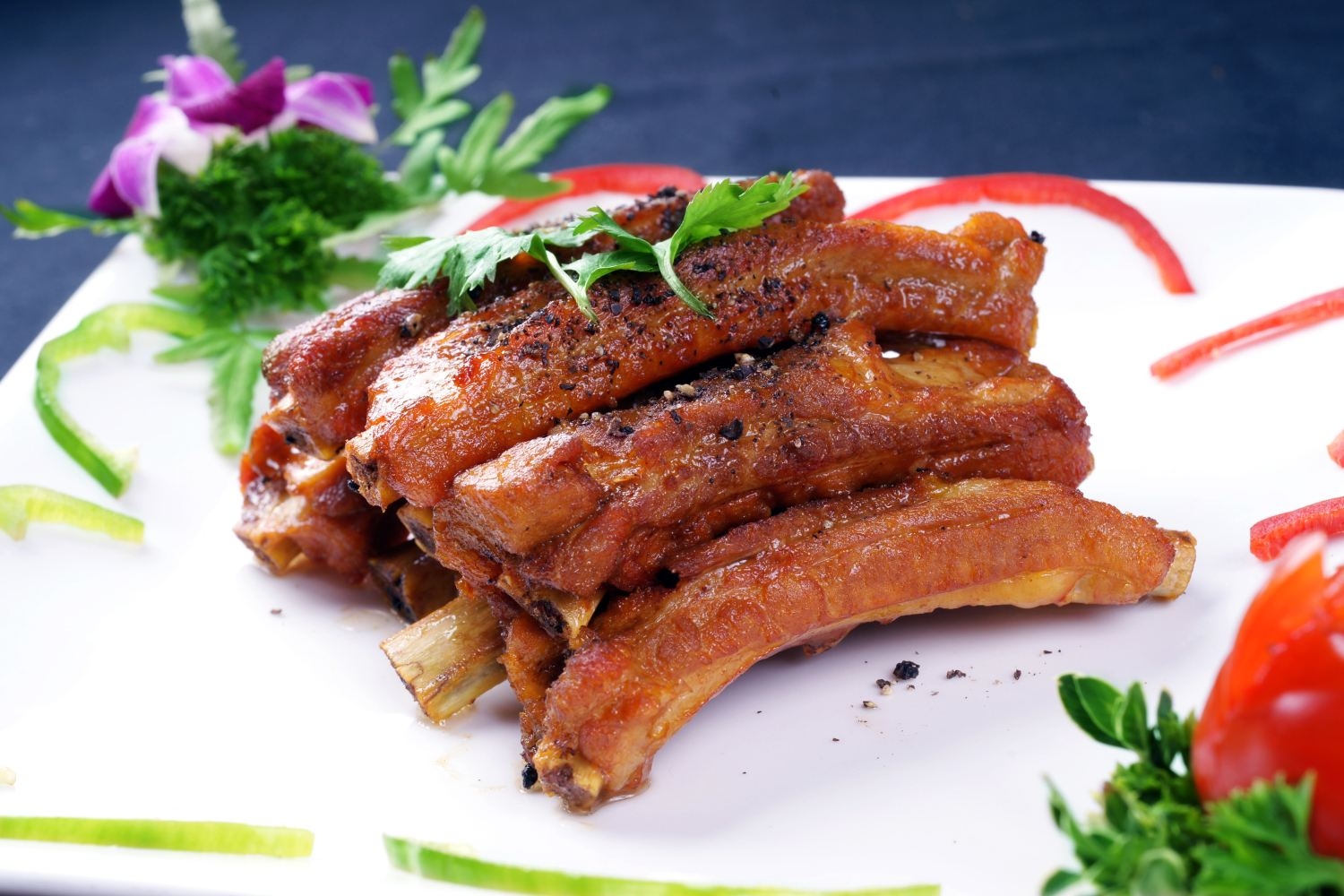 餐饮美食咖喱排骨高清图片