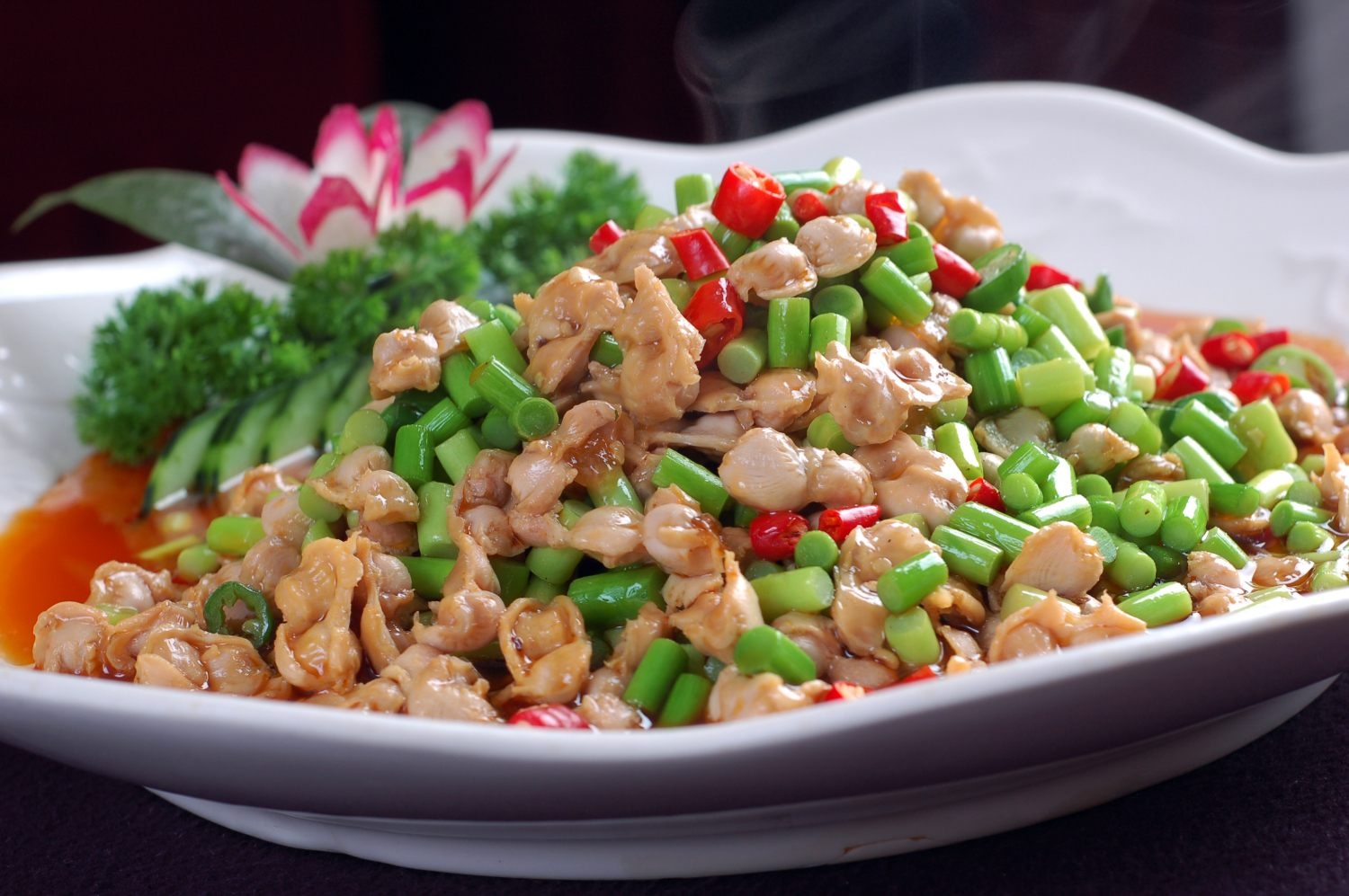 餐饮美食椒香雀胗宣传图片灯箱