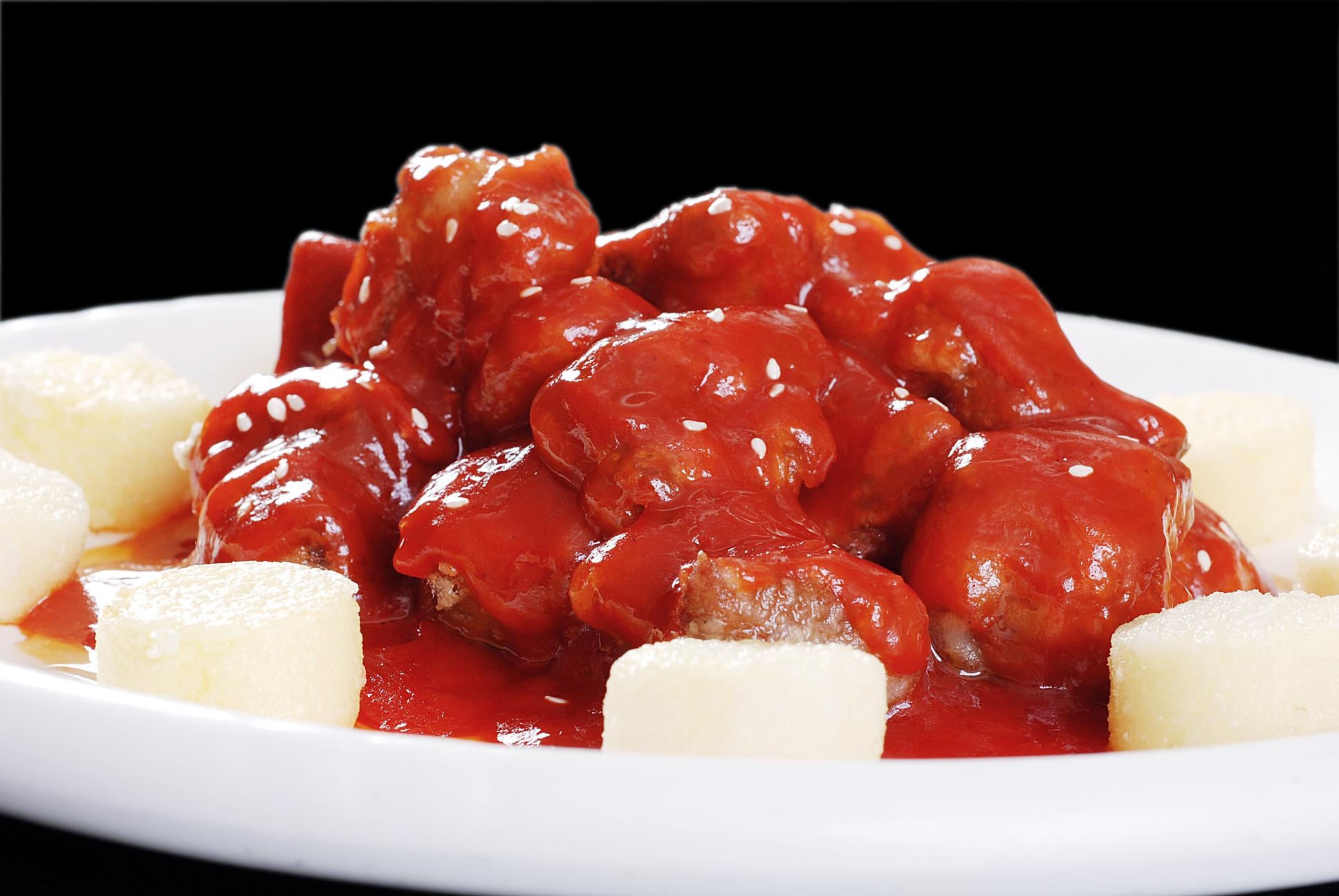 脆皮仔排高清图片