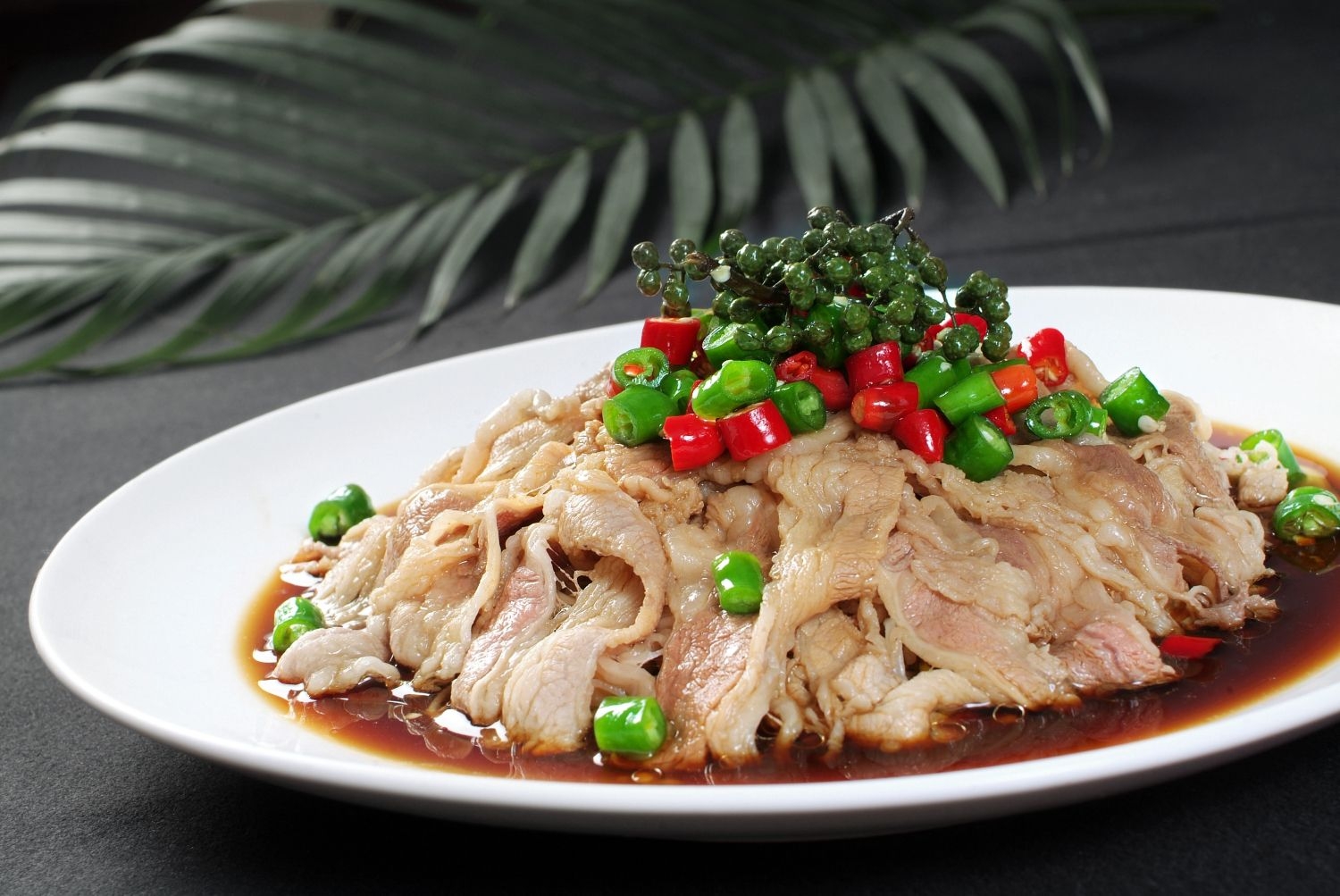 餐饮美食椒汁肥牛宣传图片灯箱