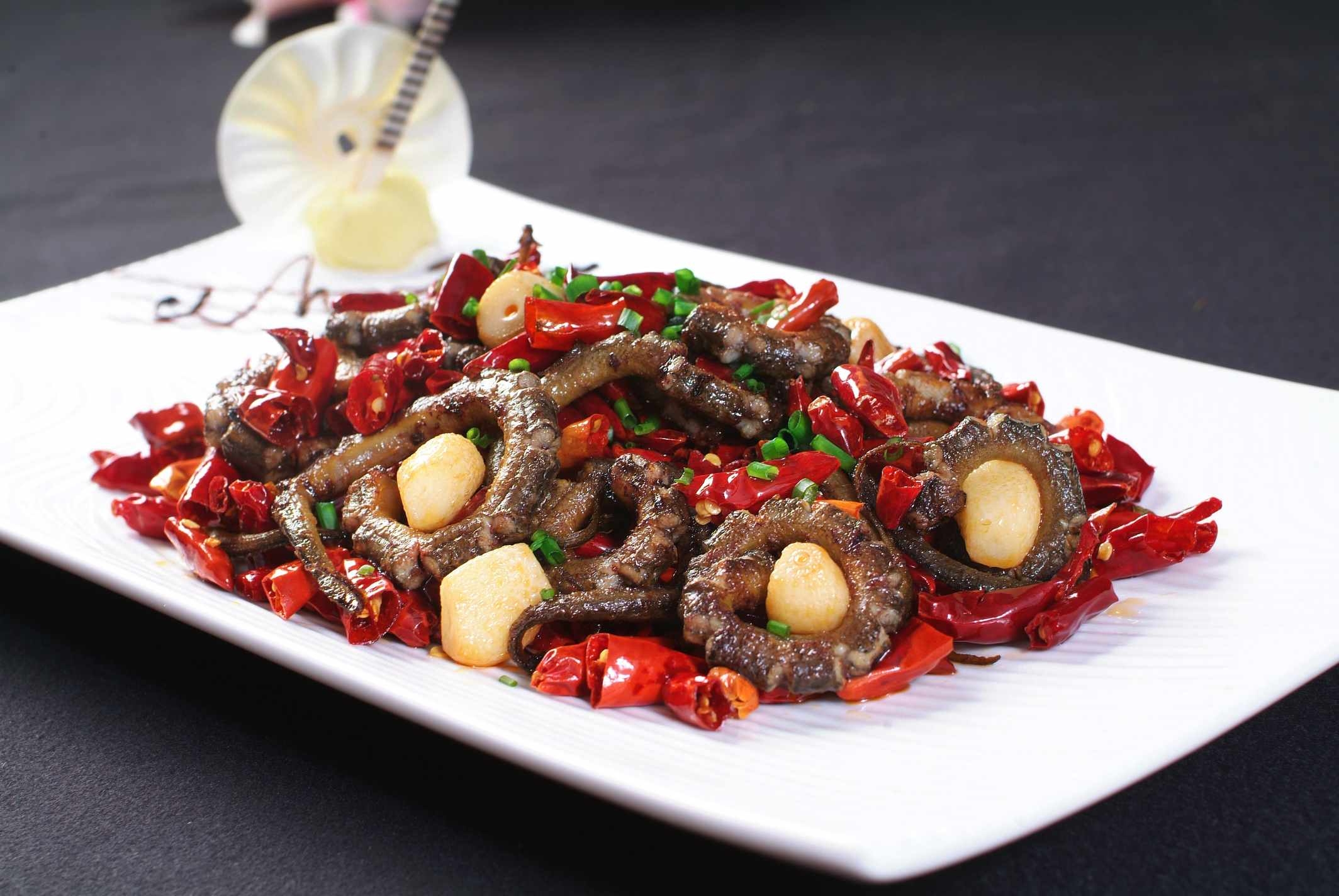 餐饮美食川菜金椒脆鳝高清图片366