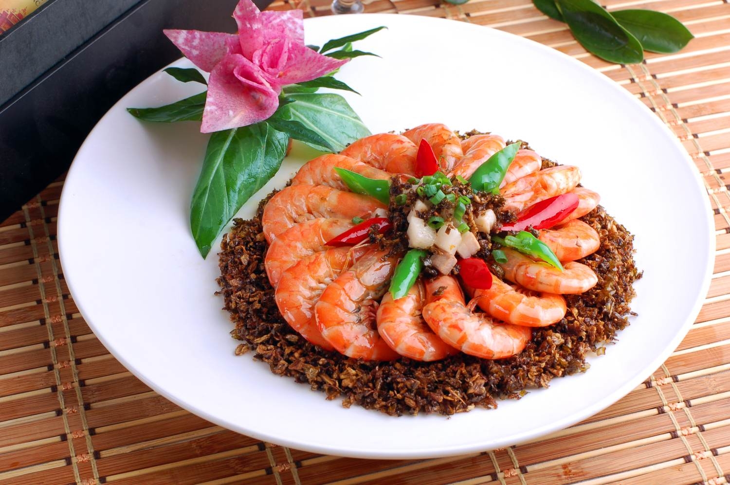 餐饮美食冬菜焖明虾宣传图片灯箱