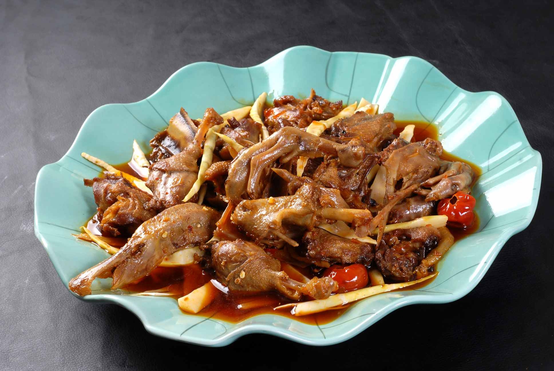 高清图片餐饮美食川菜特色巴山笋子鸭高清图片