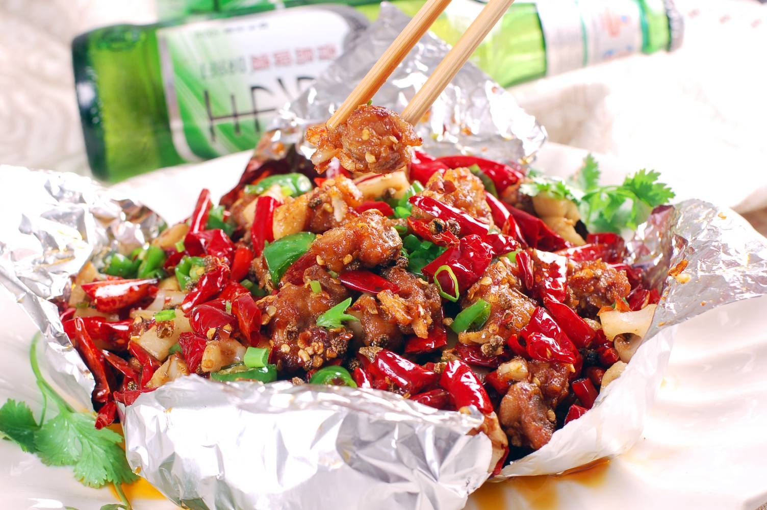 餐饮美食川菜火焰蒜香骨高清图片283