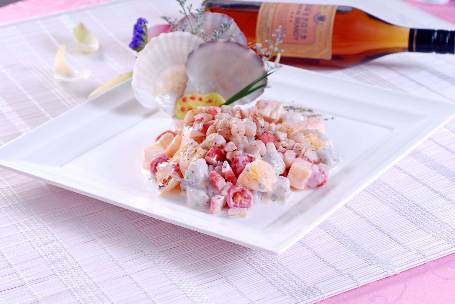 高清图片餐饮美食川菜海鲜沙律高清图片