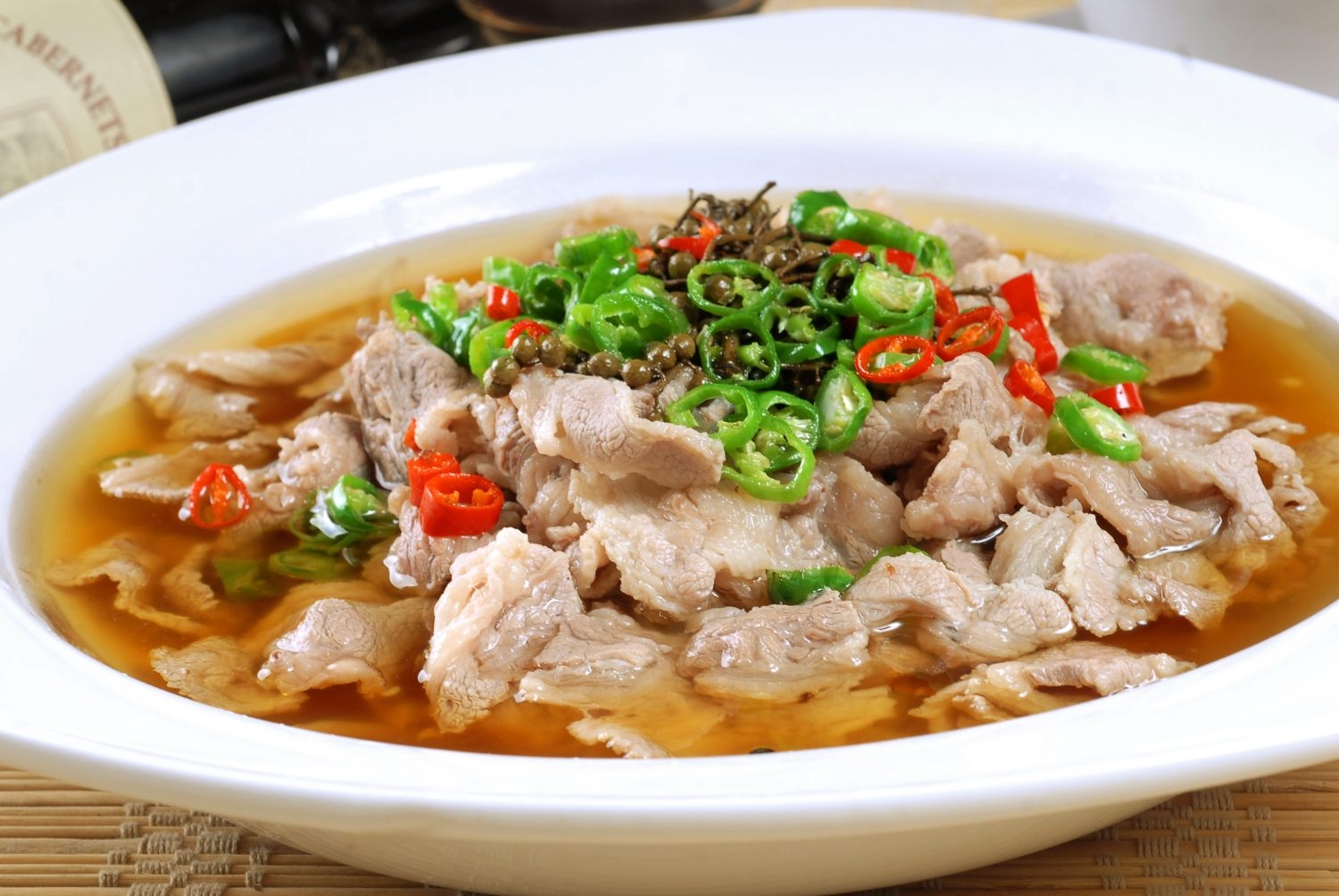 高清图片餐饮美食川菜椒汁肥牛高清图片