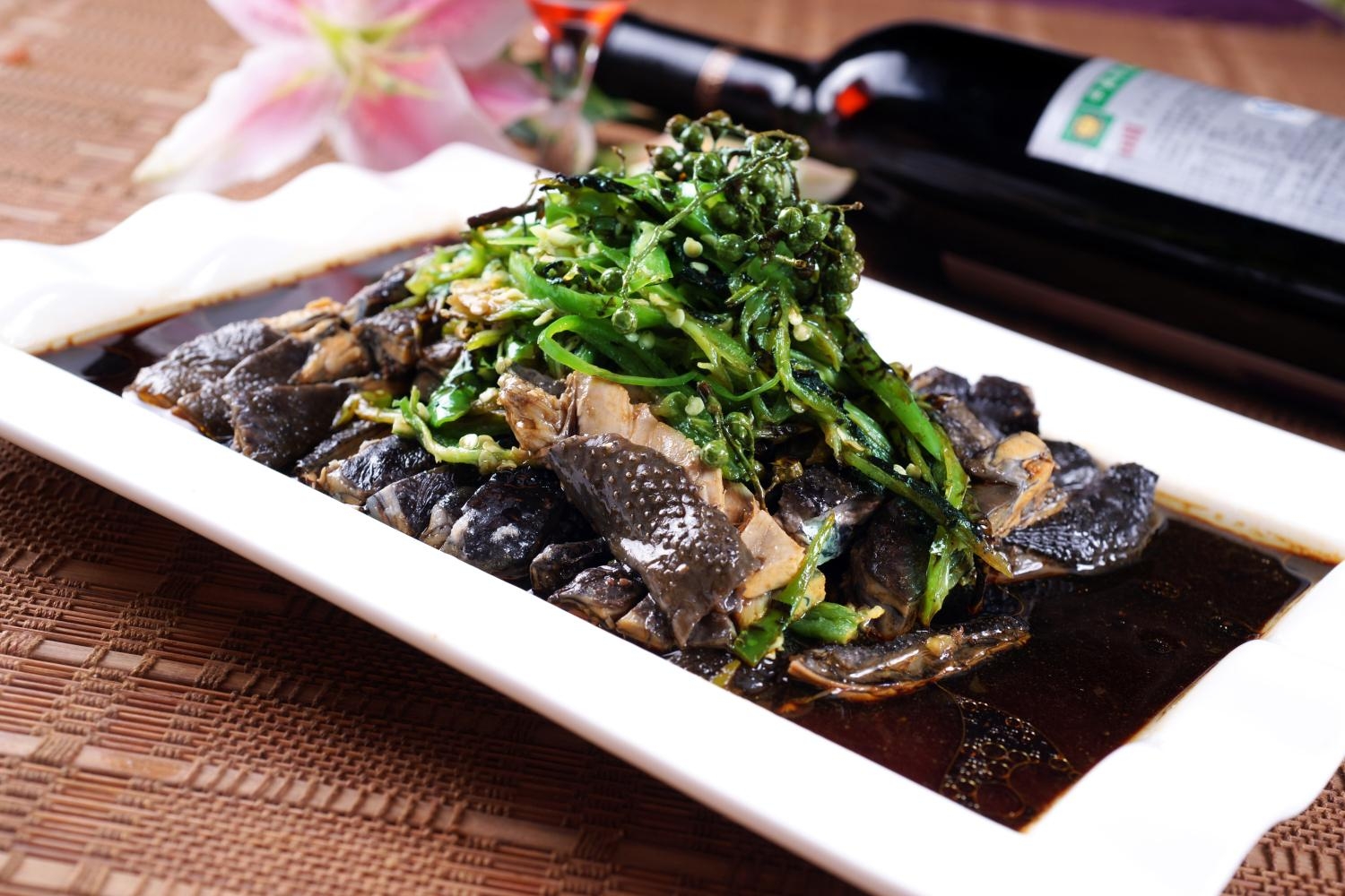 餐饮美食川菜烧椒淋仔鸡高清图片758