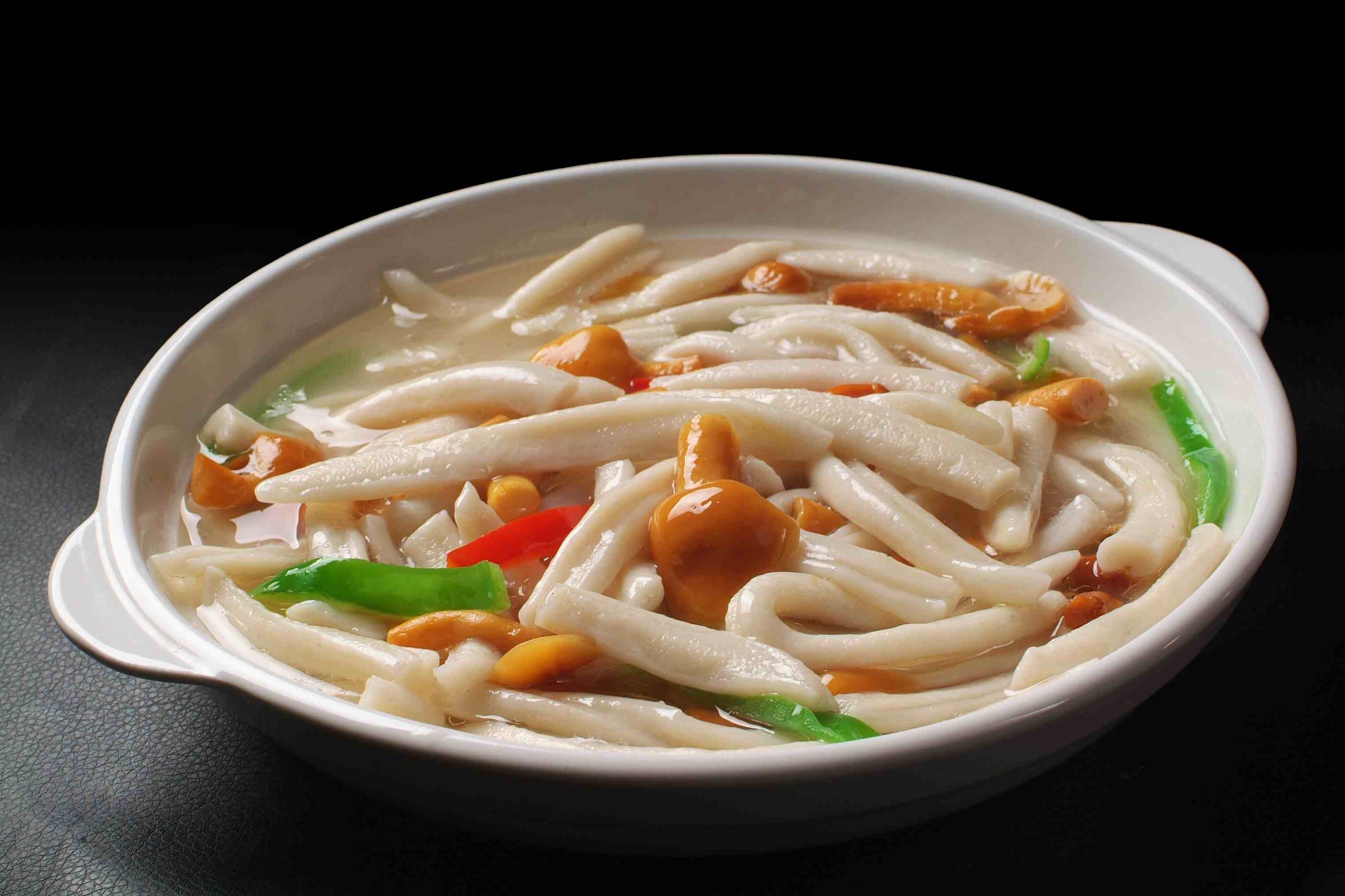 鲜菌面筋高清图片