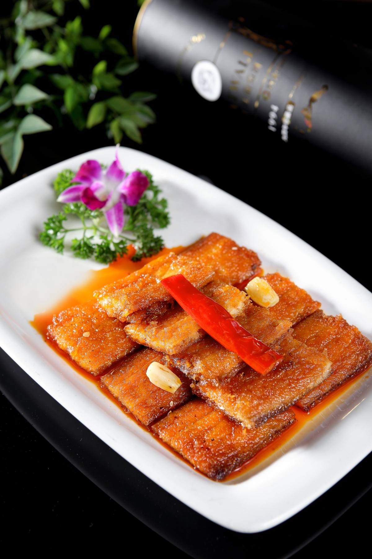 餐饮美食干烧带鱼高清图片