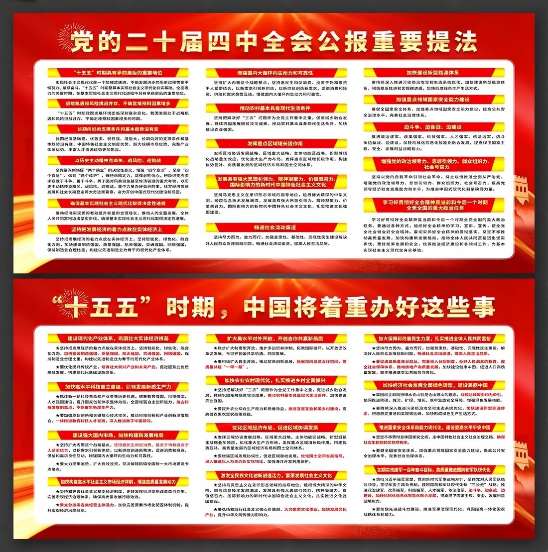 十五五规划建议纲要展板宣传栏PSD源文件2