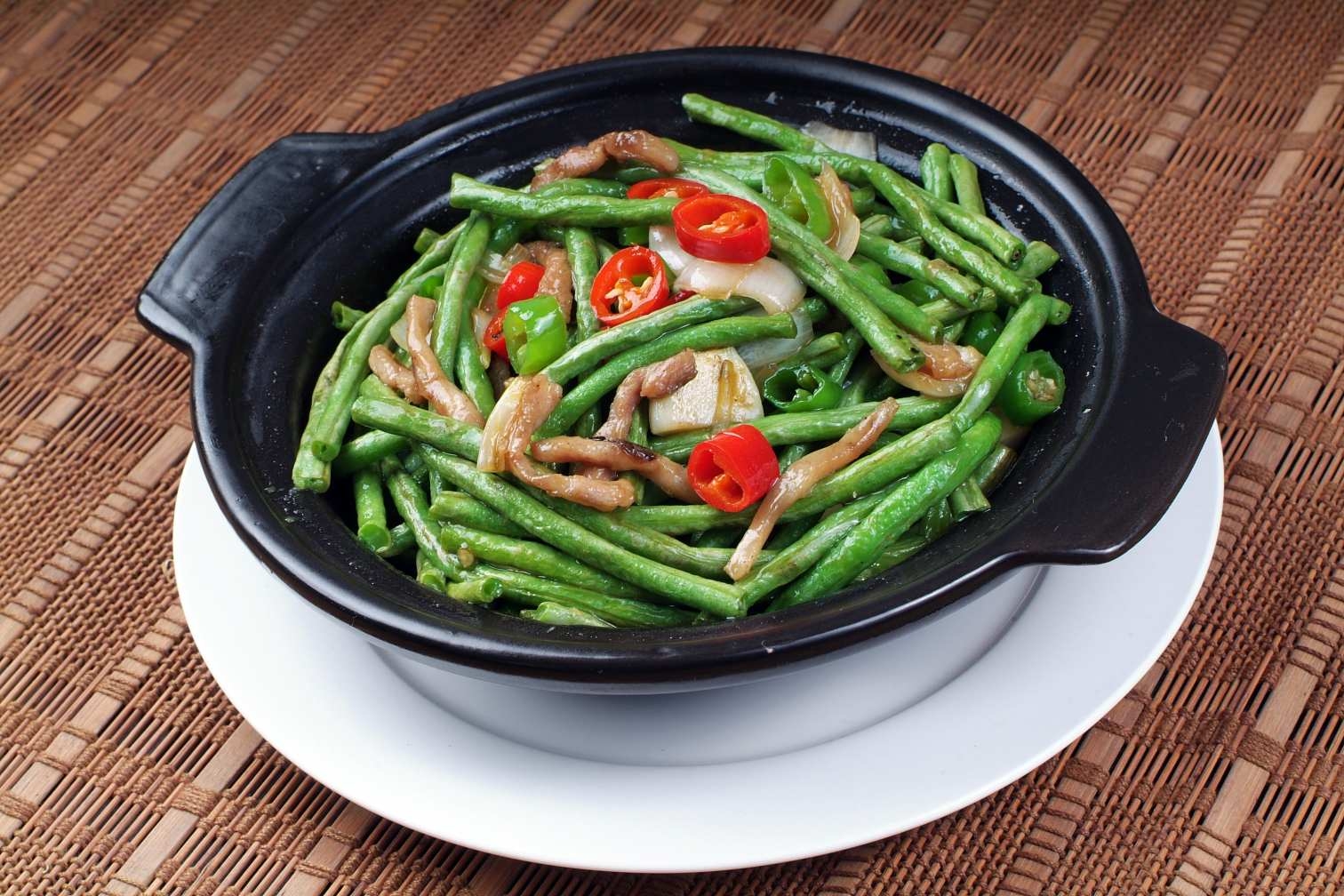 高清图片餐饮美食川菜农家烧豆角高清图片531