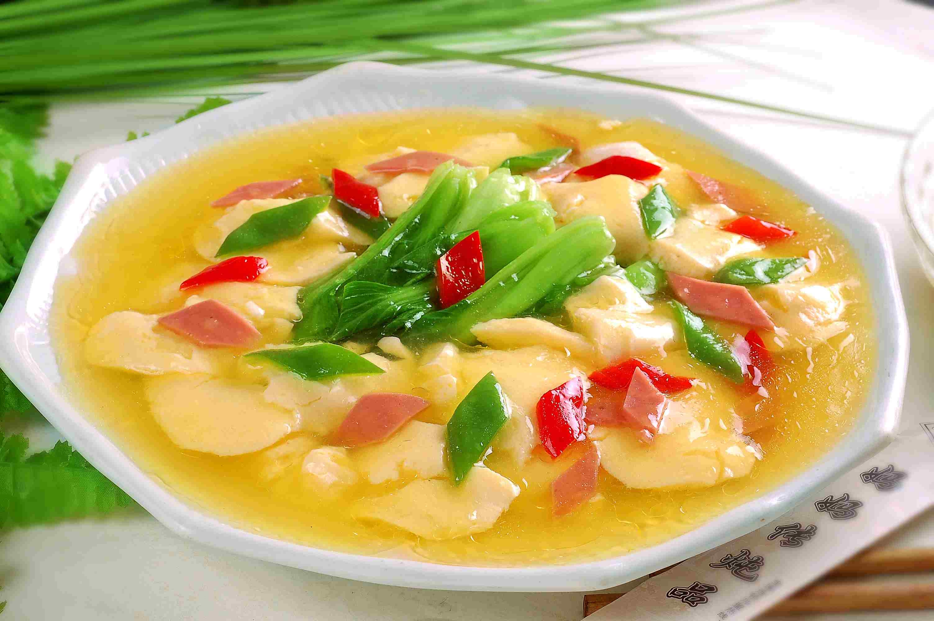 餐饮美食彩烩嫩蛋高清图片