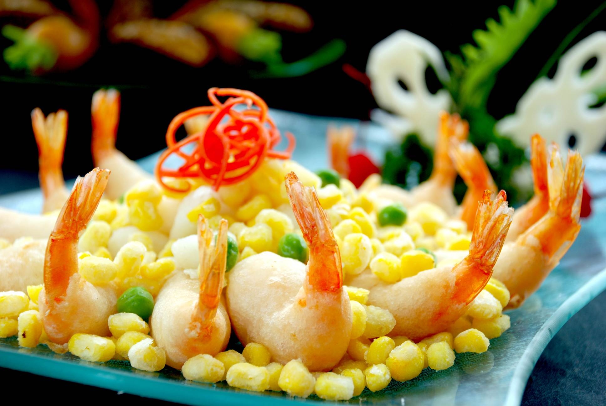 高清图片餐饮美食川菜金沙脆皮虾高清图片