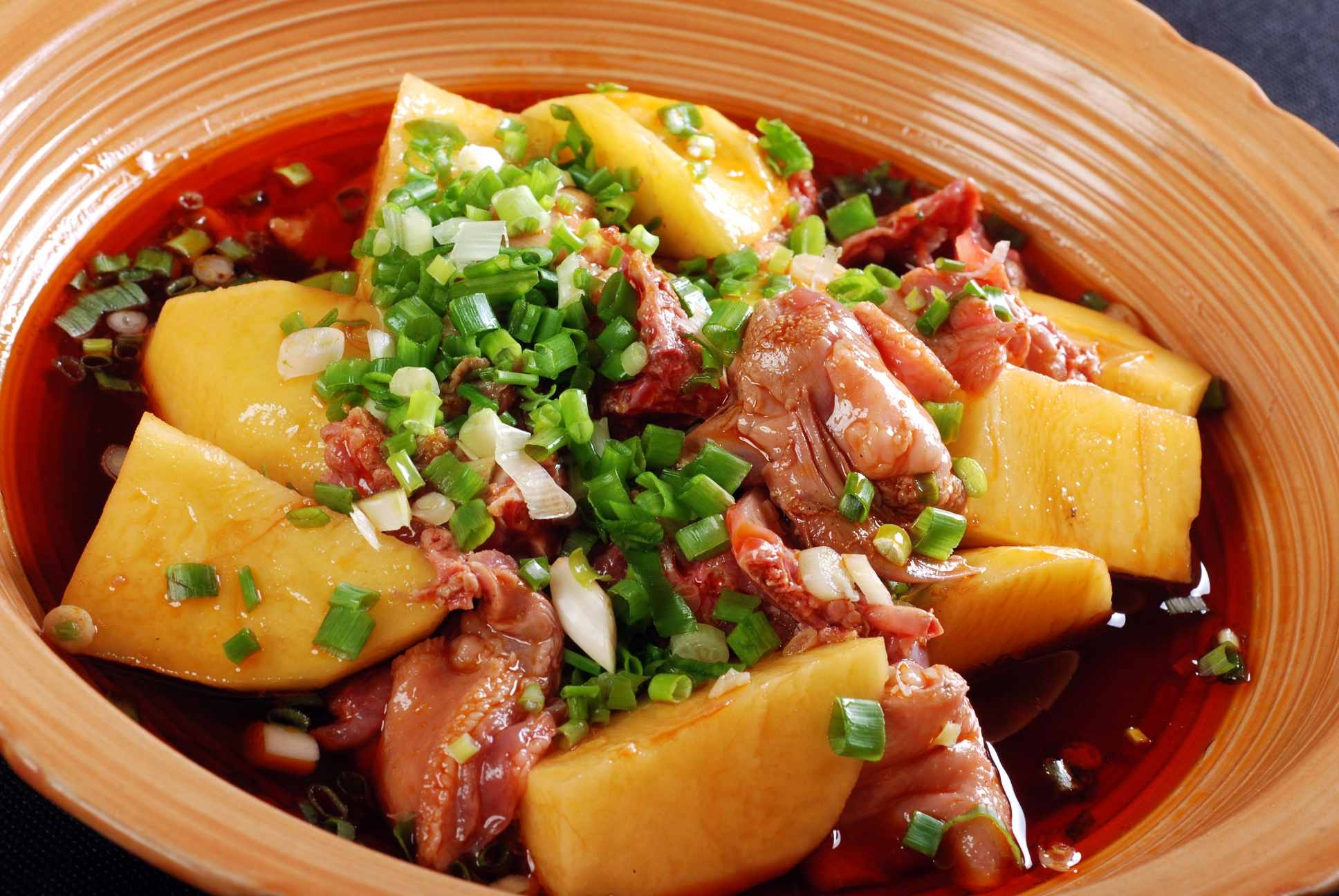 餐饮美食乡村烧土鸭宣传图片灯箱