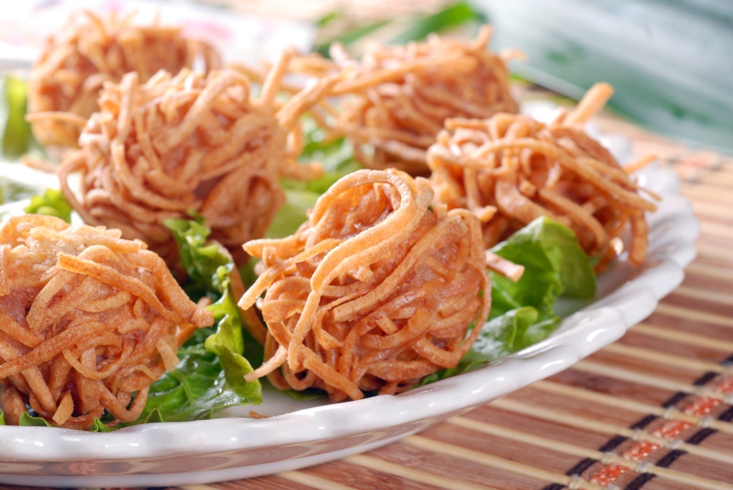 餐饮美食川菜金丝白花球高清图片