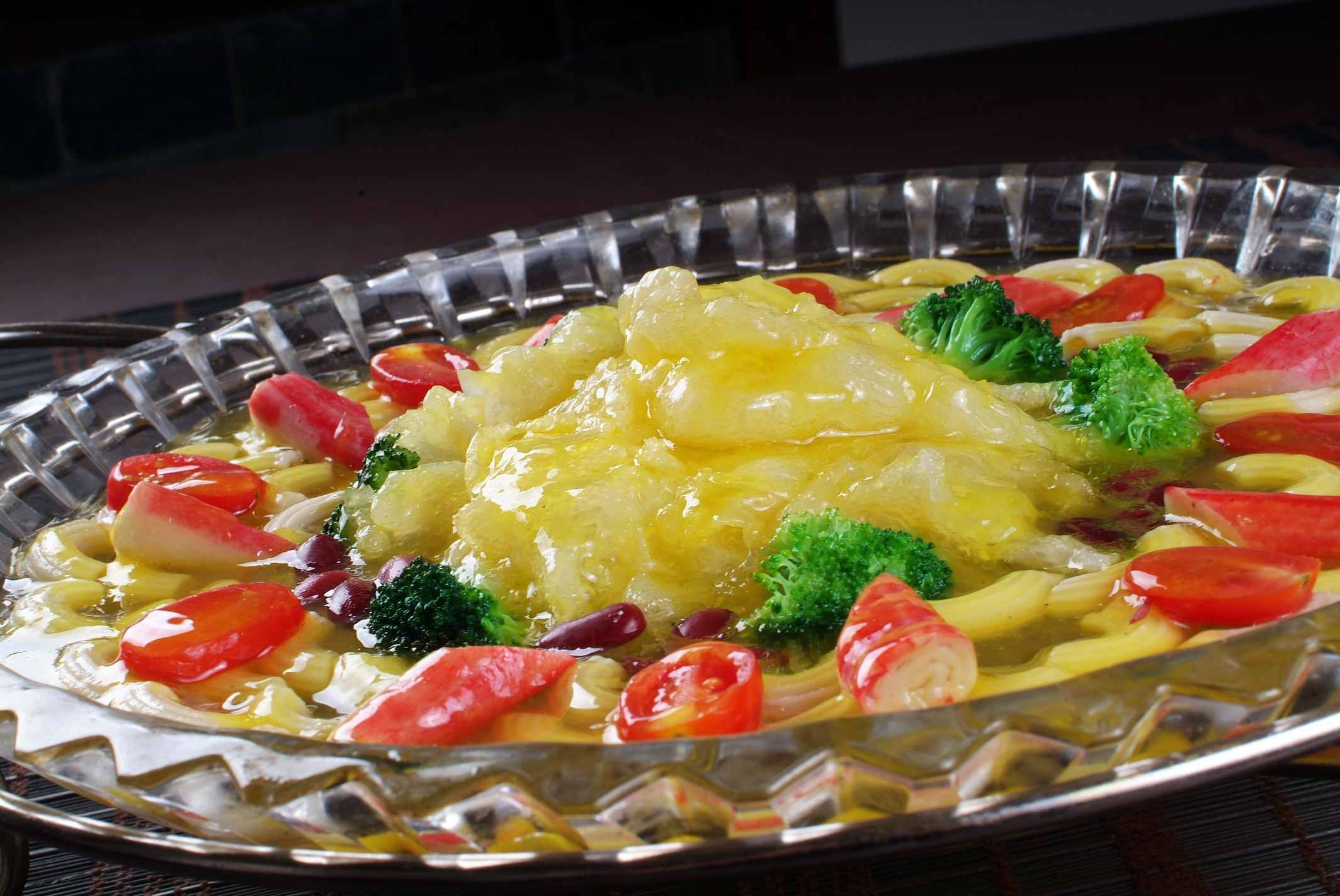 餐饮美食意式鱼肚宣传图片灯箱