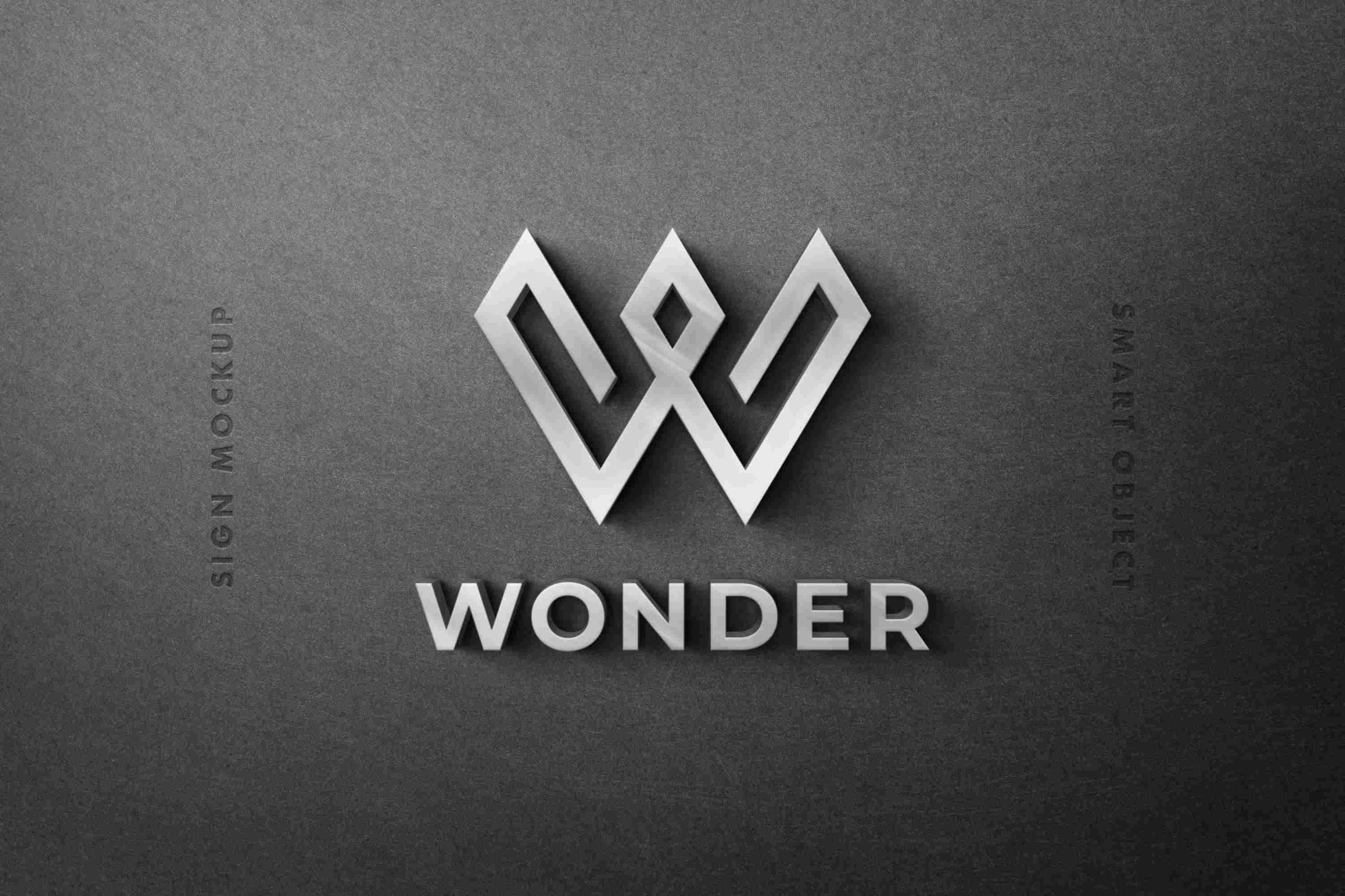 银色材质LOGO样机不锈钢牌坊