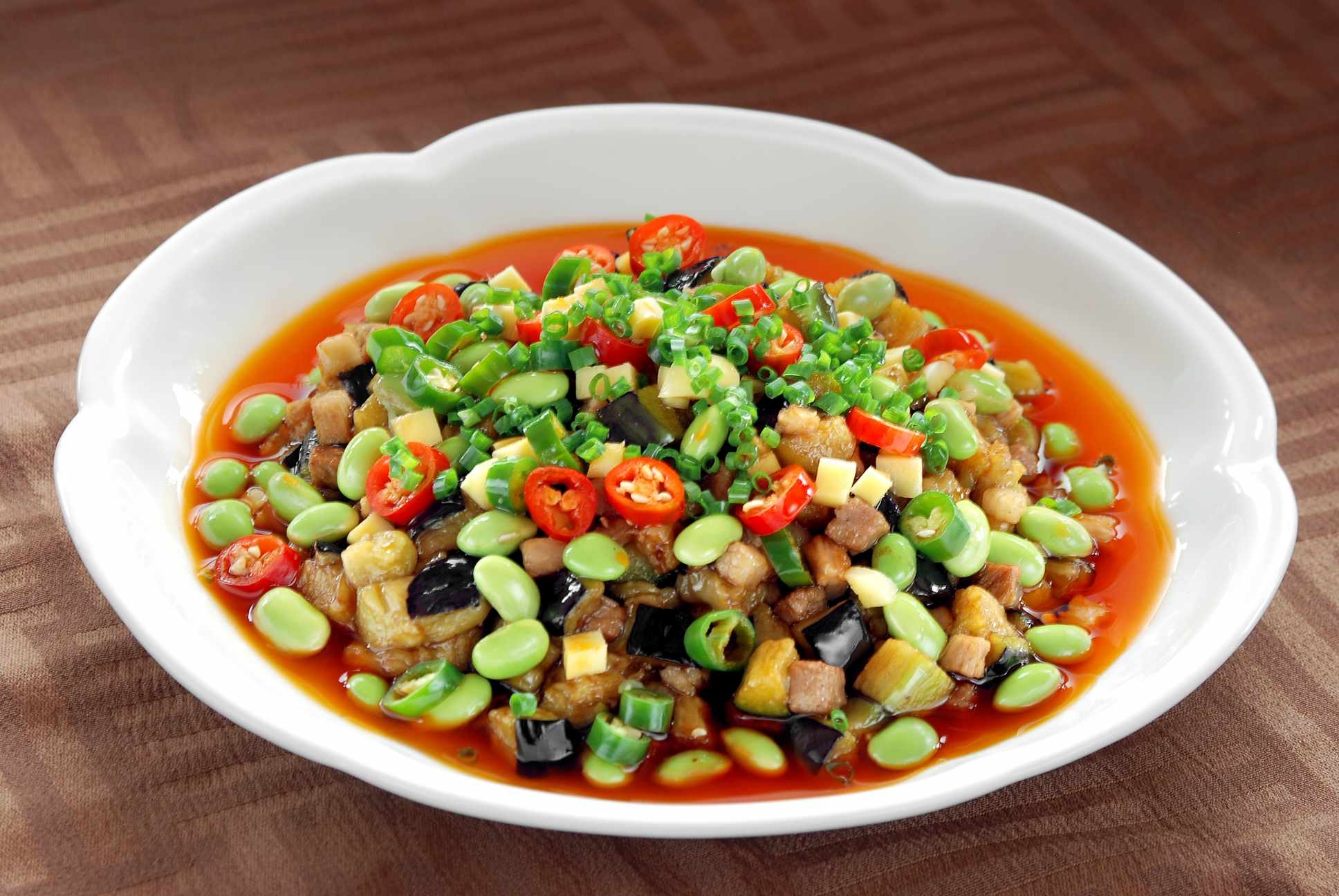 高清图片餐饮美食川菜飘香肉沫茄丁高清图片