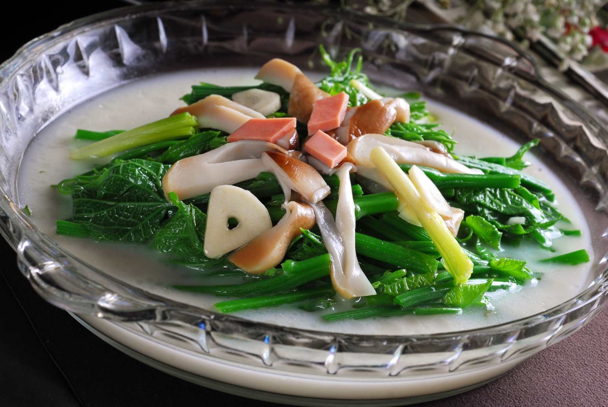 高清图片餐饮美食川菜上汤脆尖高清图片