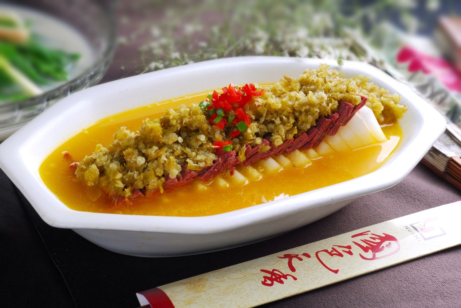 餐饮美食川菜酱萝卜高清图片