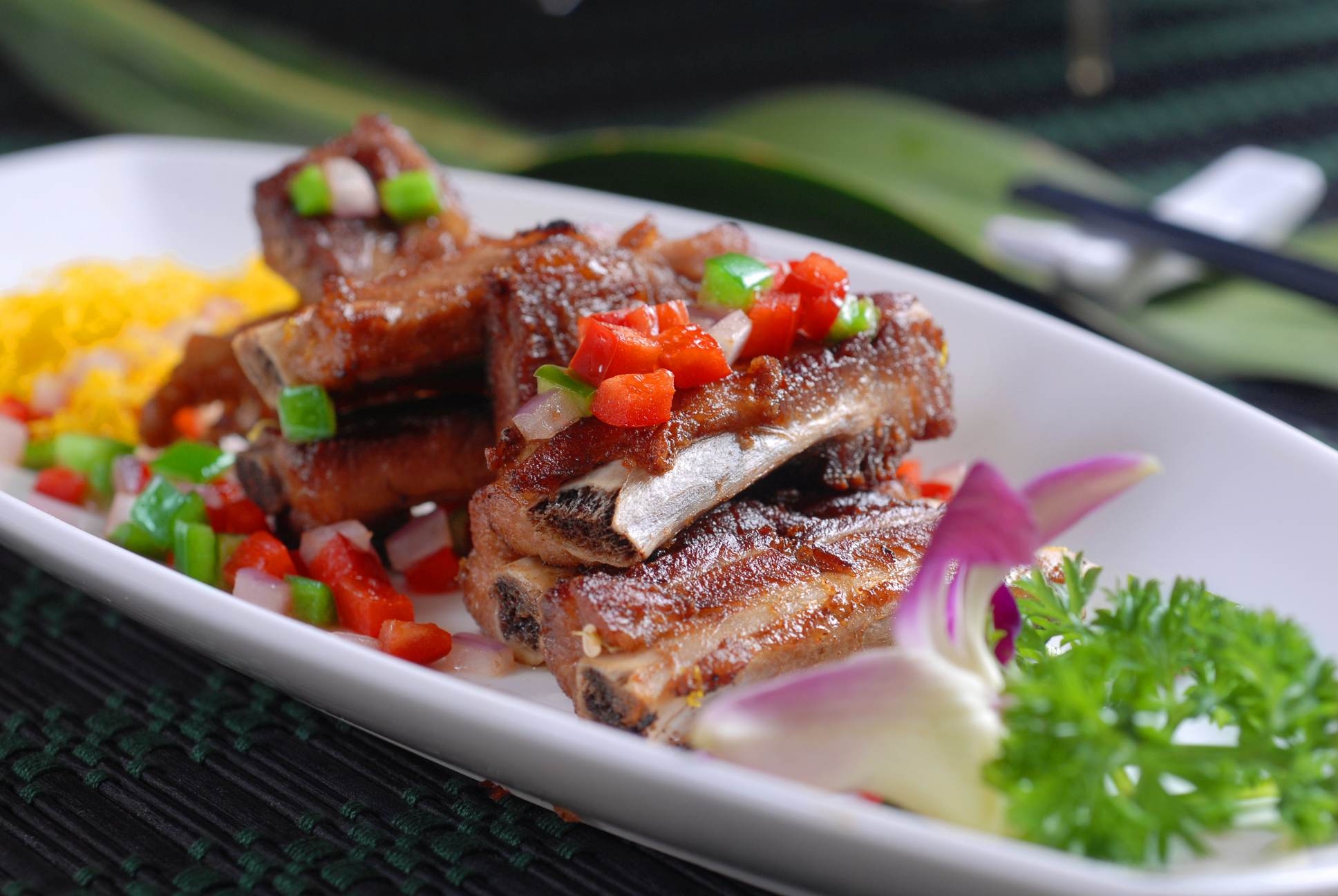 高清图片餐饮美食川菜锅煎香排高清图片