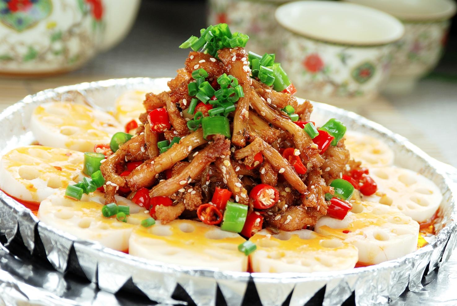 餐饮美食脆藕口口香高清图片