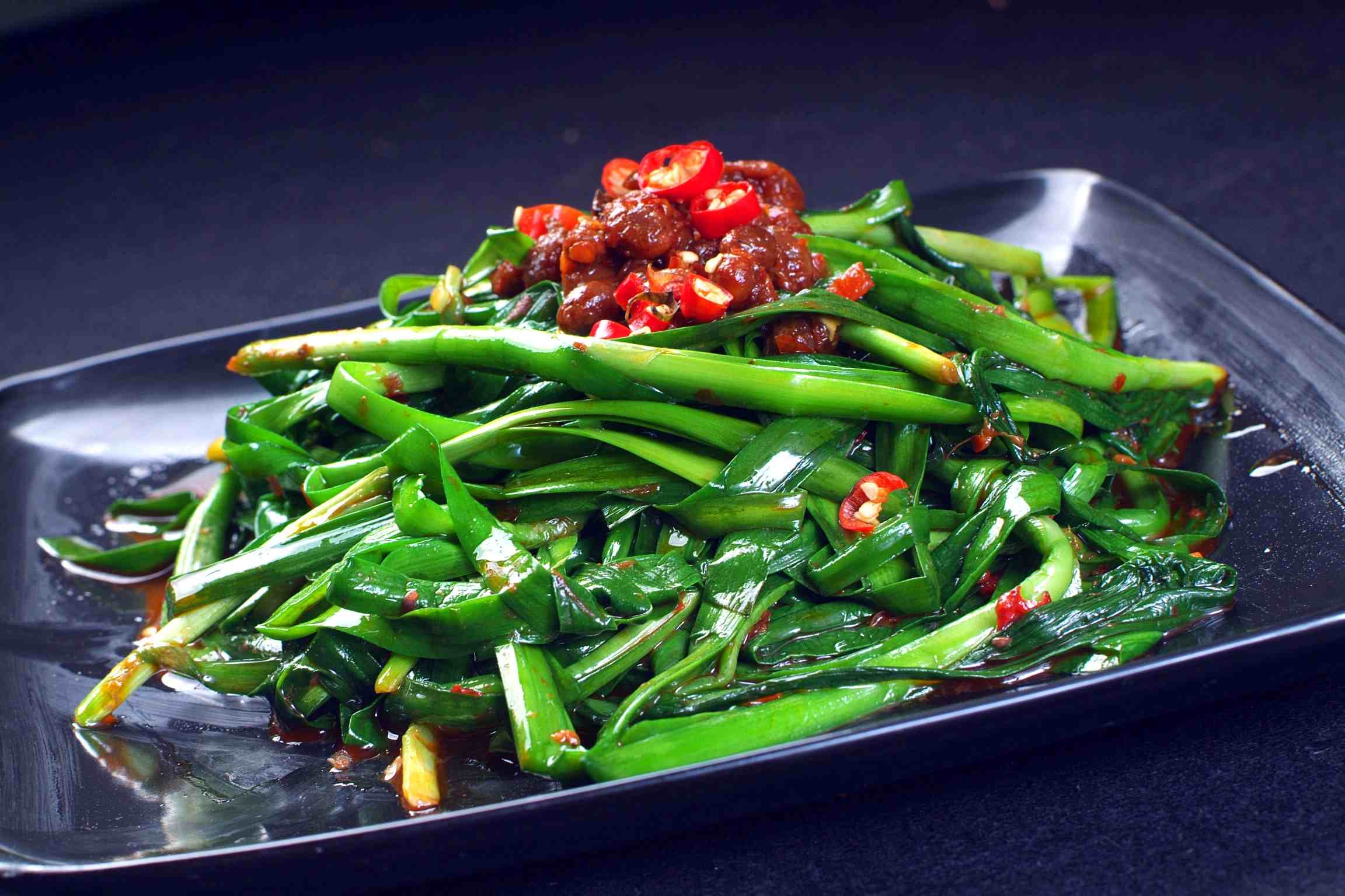 干捞韭菜高清图片