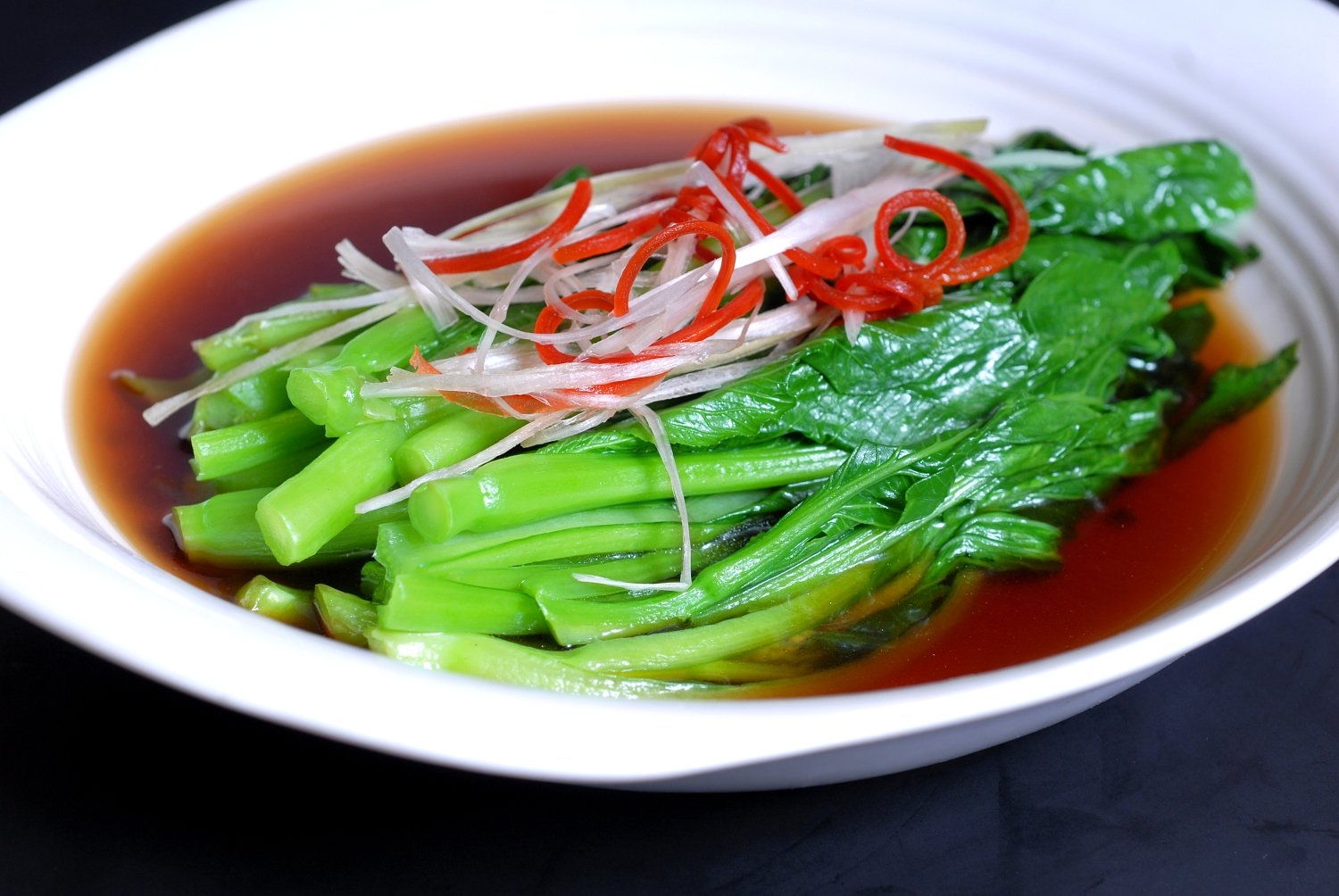 高清图片餐饮美食川菜热白灼时蔬高清图片